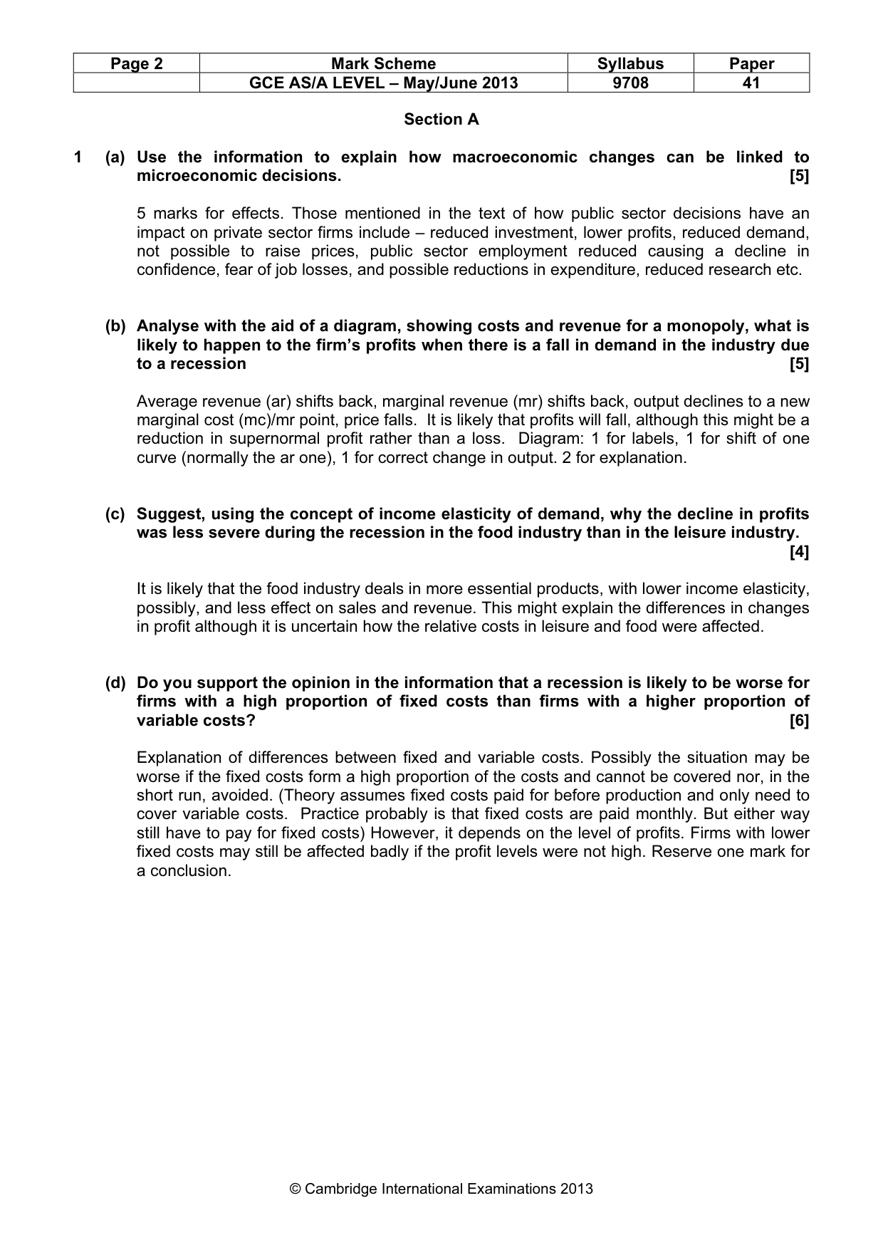 Mark scheme, page 2 of 10