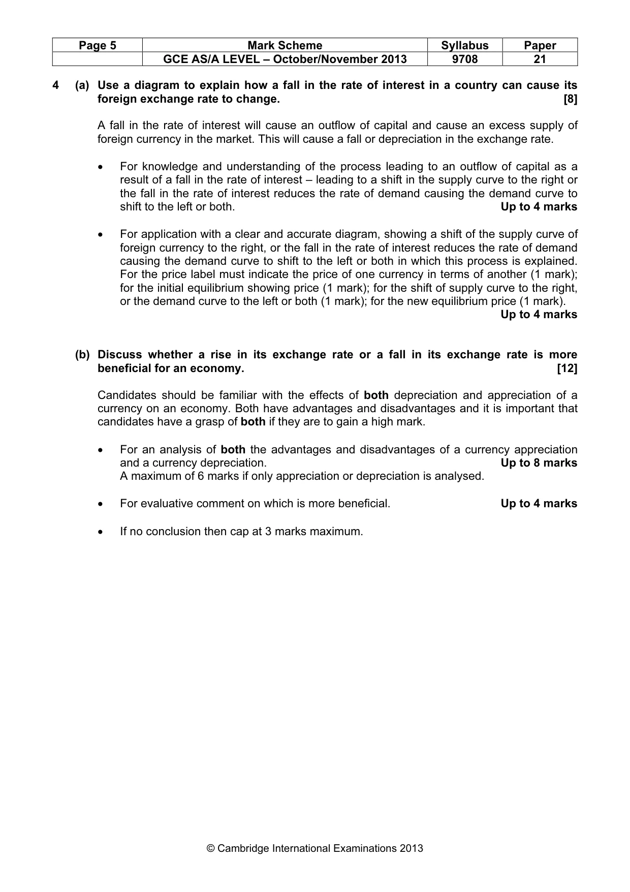 Mark scheme, page 5 of 5