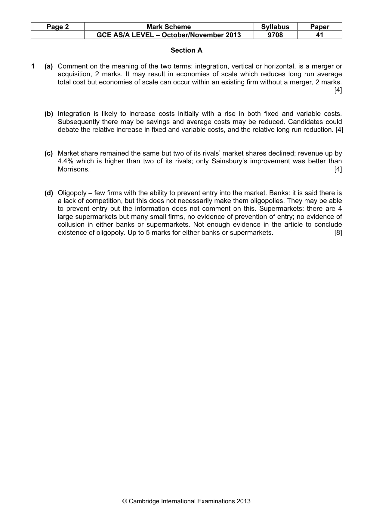 Mark scheme, page 2 of 7