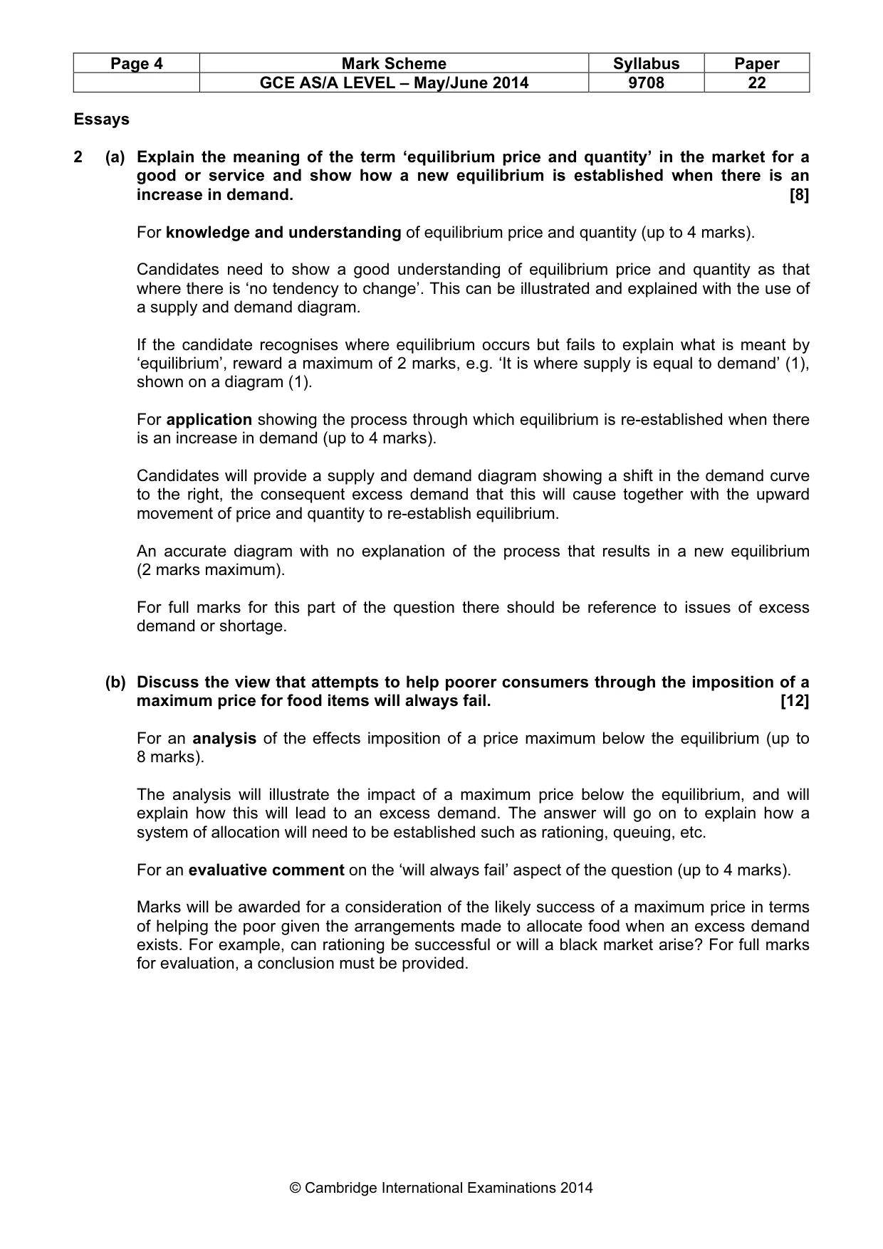 Mark scheme, page 4 of 6