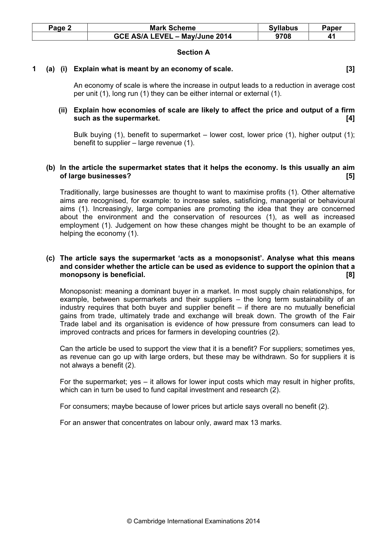 Mark scheme, page 2 of 10