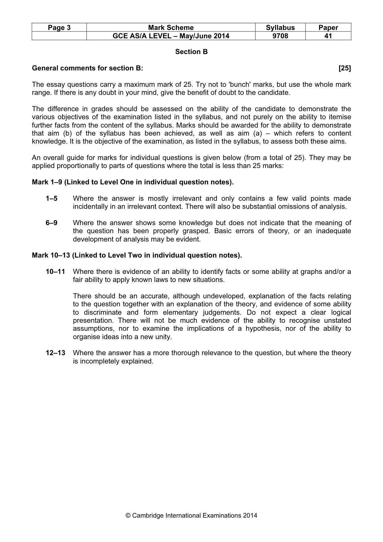Mark scheme, page 3 of 10