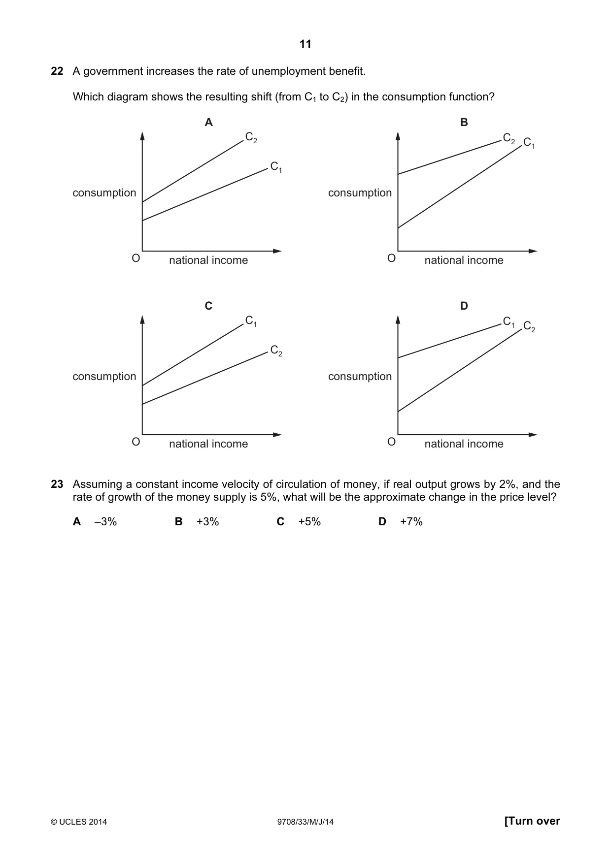 Cambridge A Level Economics 9708 2014 May/June Paper 3 · Variant 3 question paper, page 11 of 16