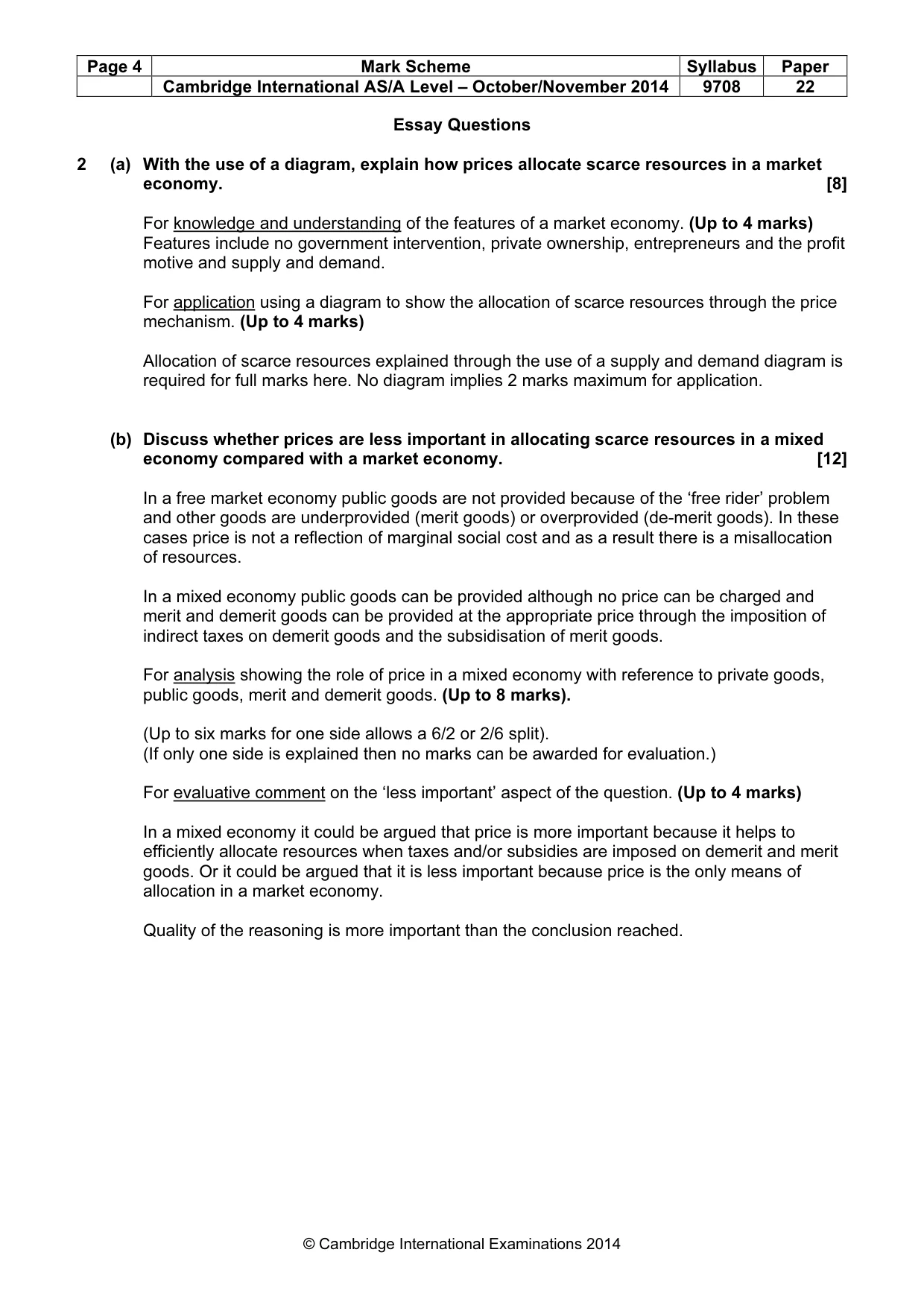 Mark scheme, page 4 of 6