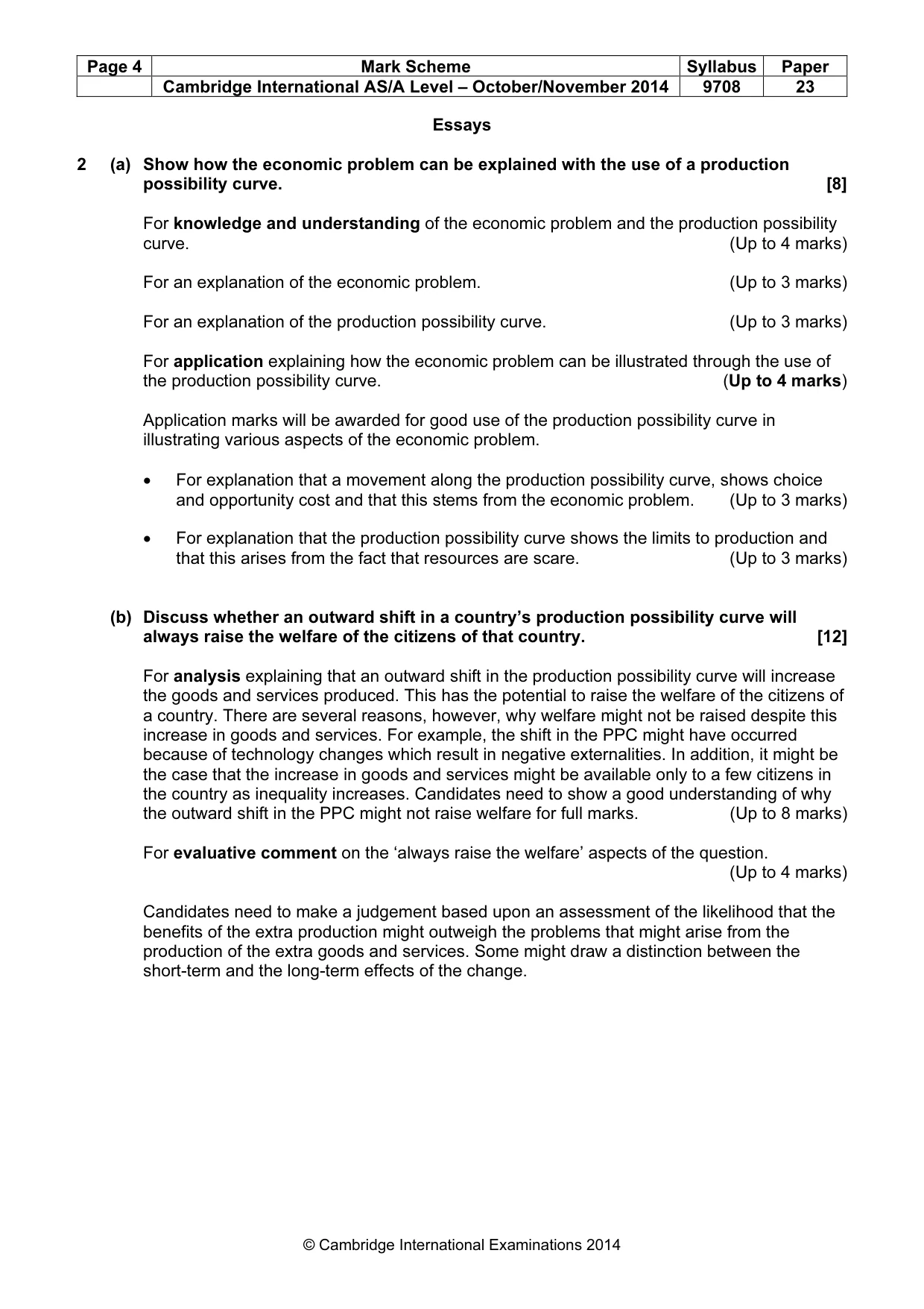 Mark scheme, page 4 of 6