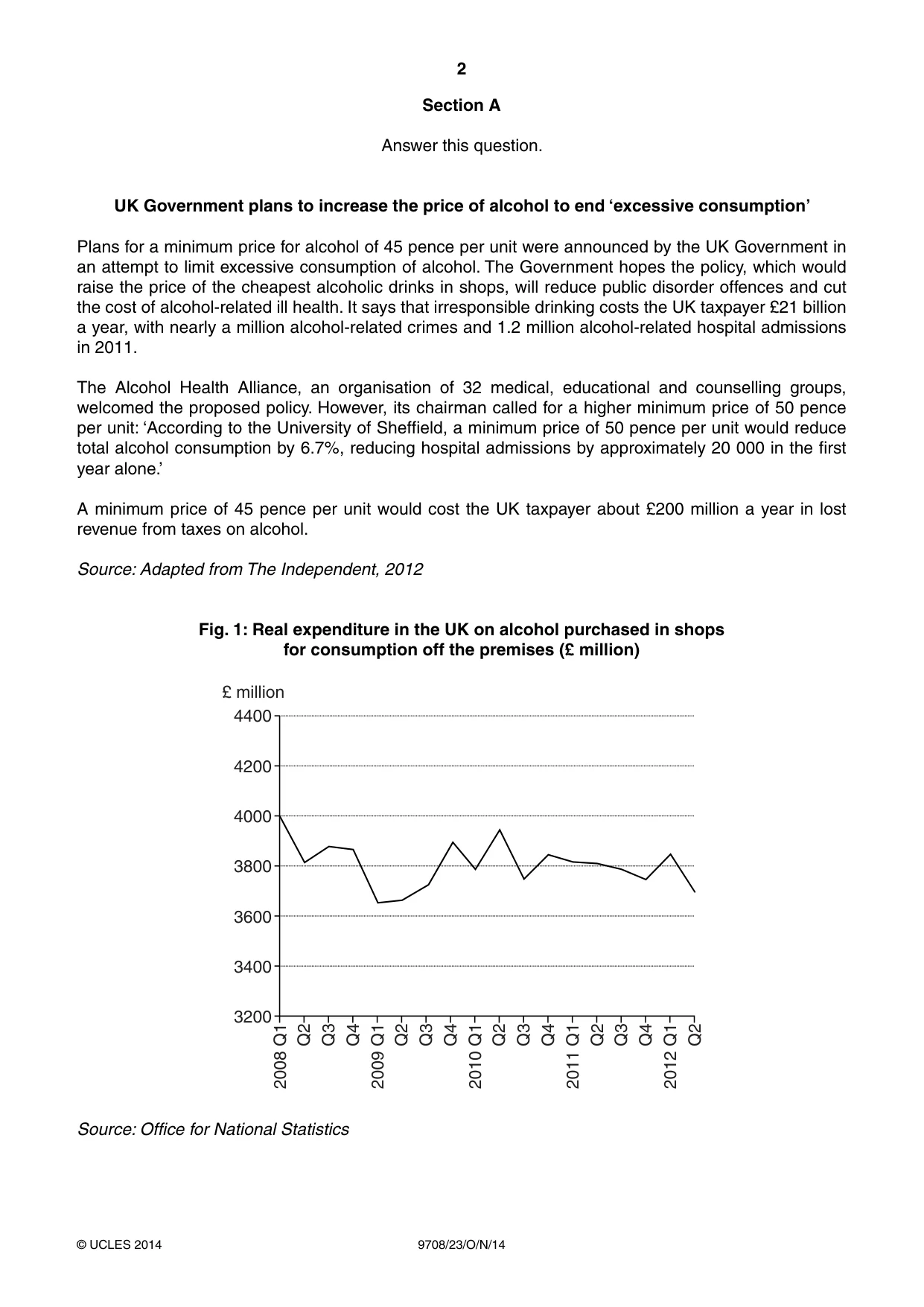 Cambridge A Level Economics 9708 2014 Oct/Nov Paper 2 · Variant 3 question paper, page 2 of 4
