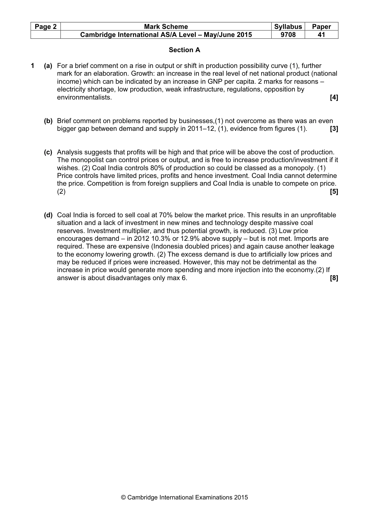 Mark scheme, page 2 of 10