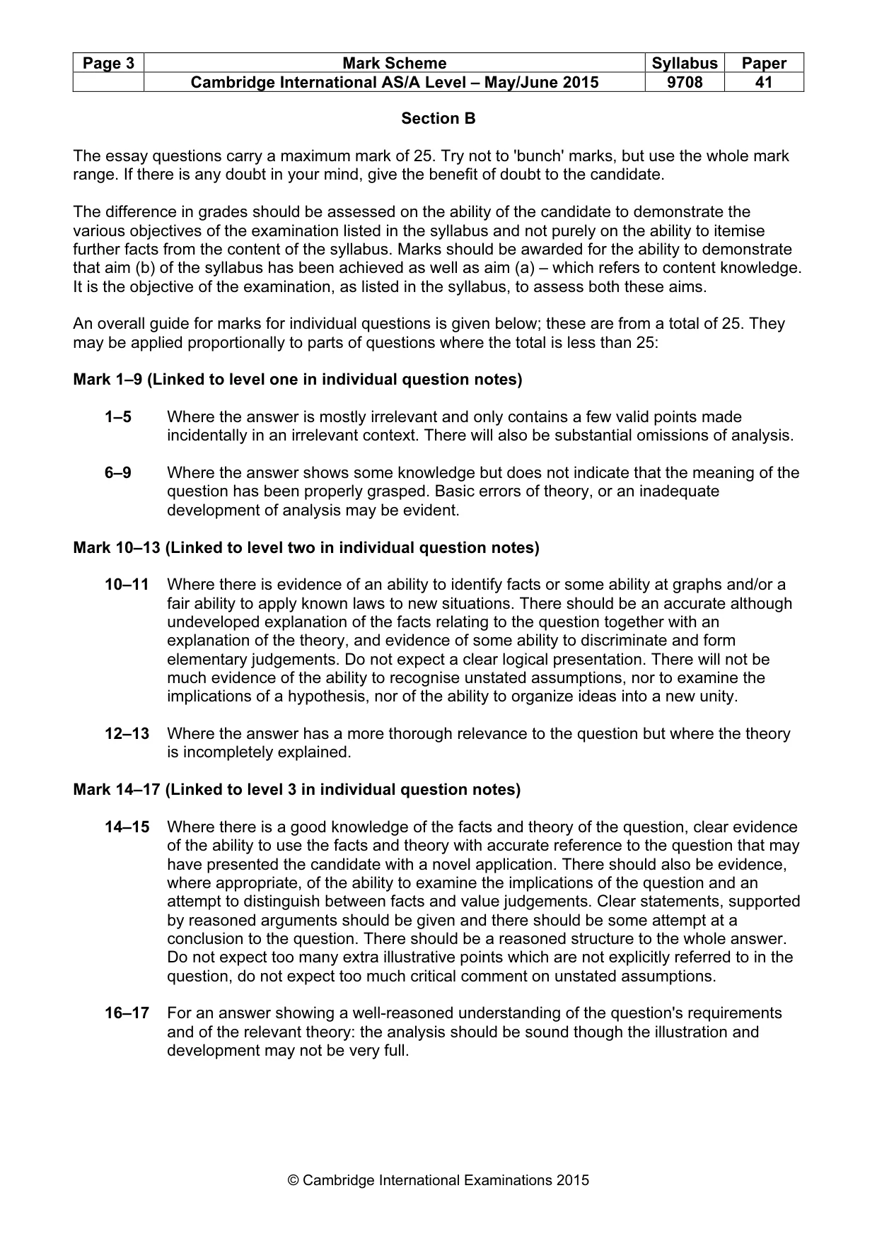 Mark scheme, page 3 of 10