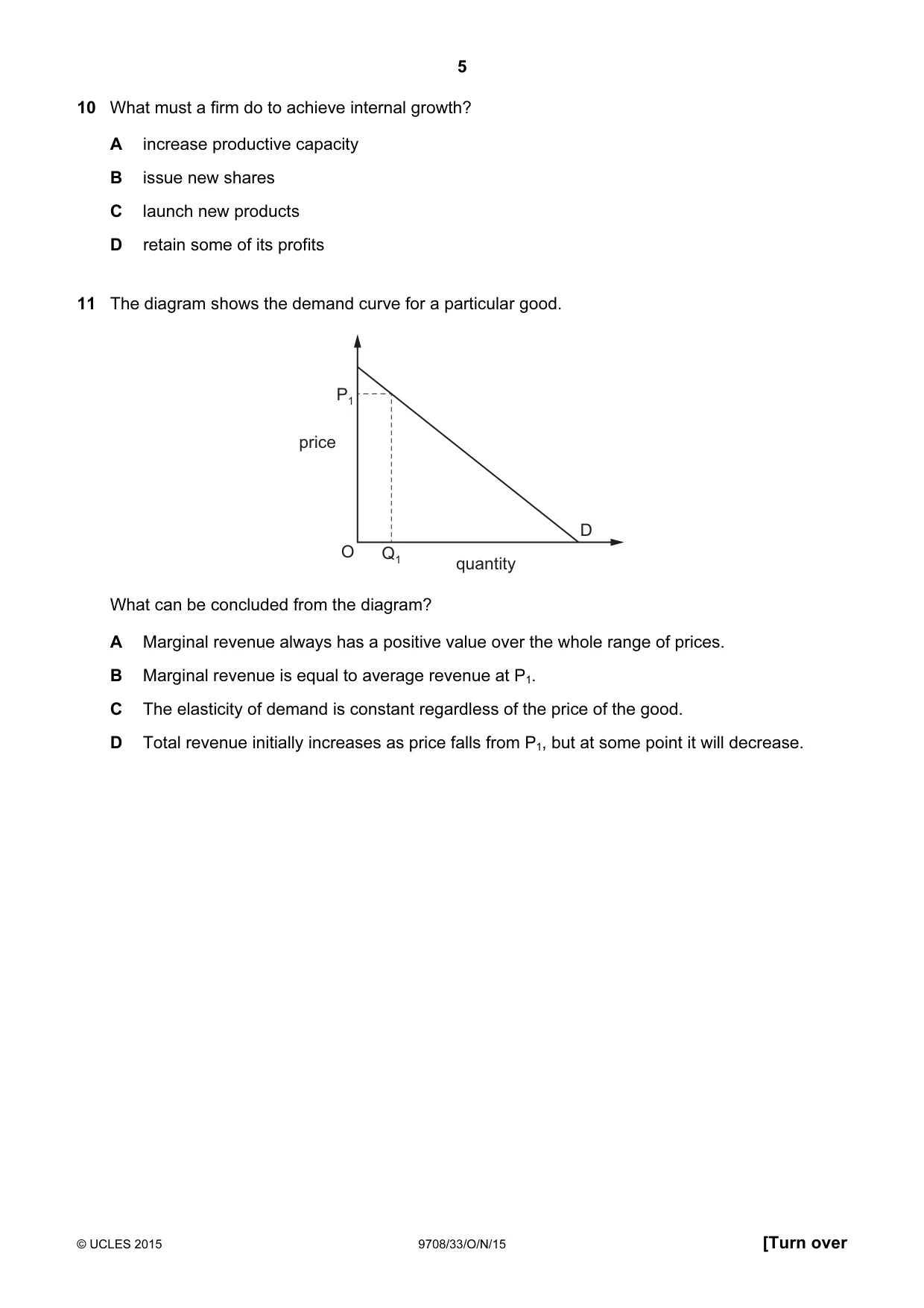 Cambridge A Level Economics 9708 2015 Oct/Nov Paper 3 · Variant 3 question paper, page 5 of 12