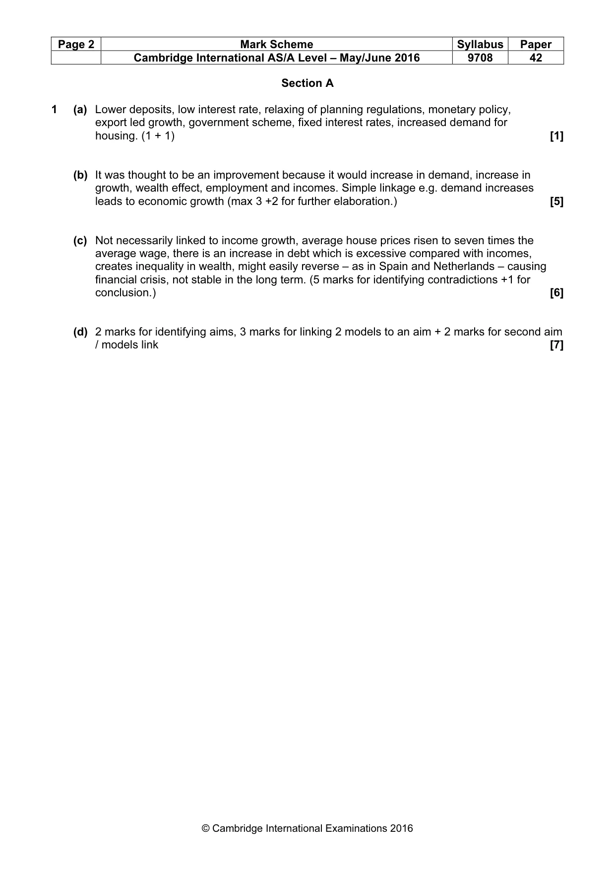 Mark scheme, page 2 of 10