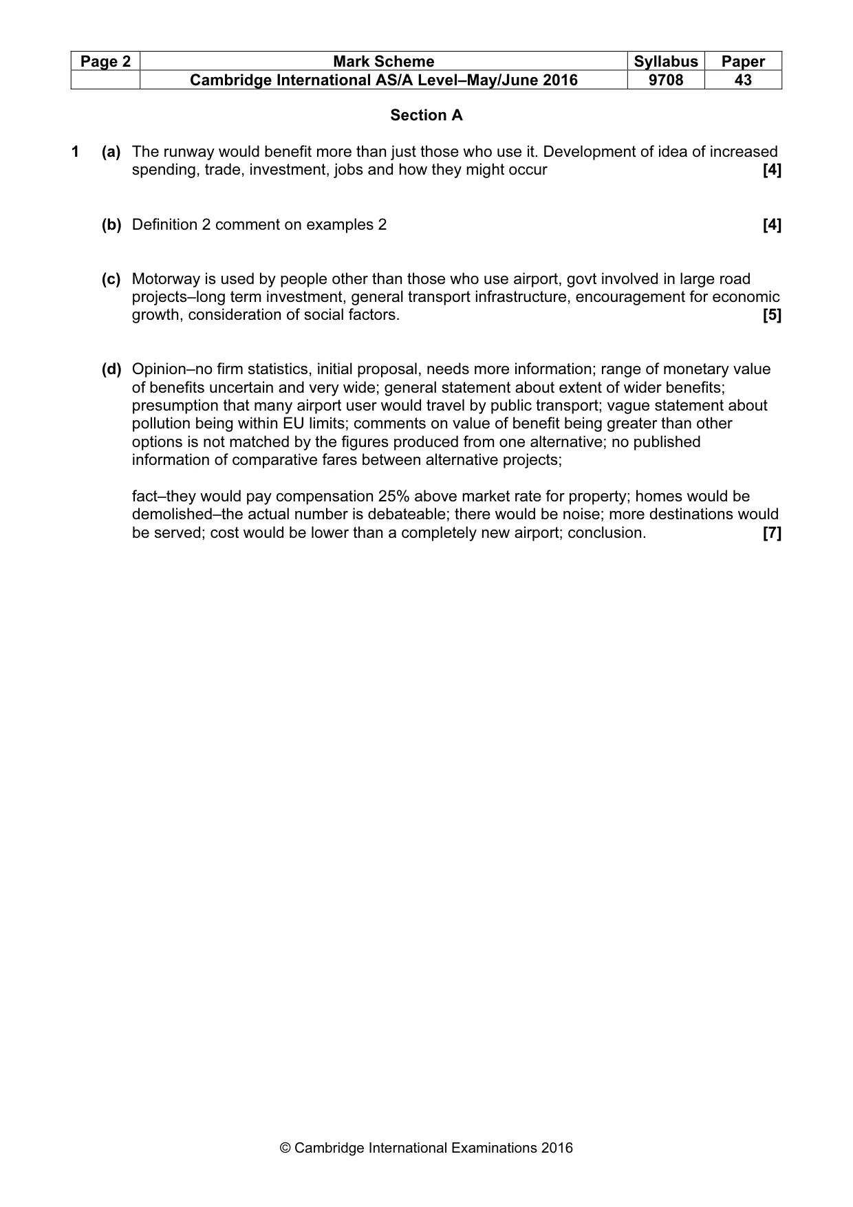 Mark scheme, page 2 of 10