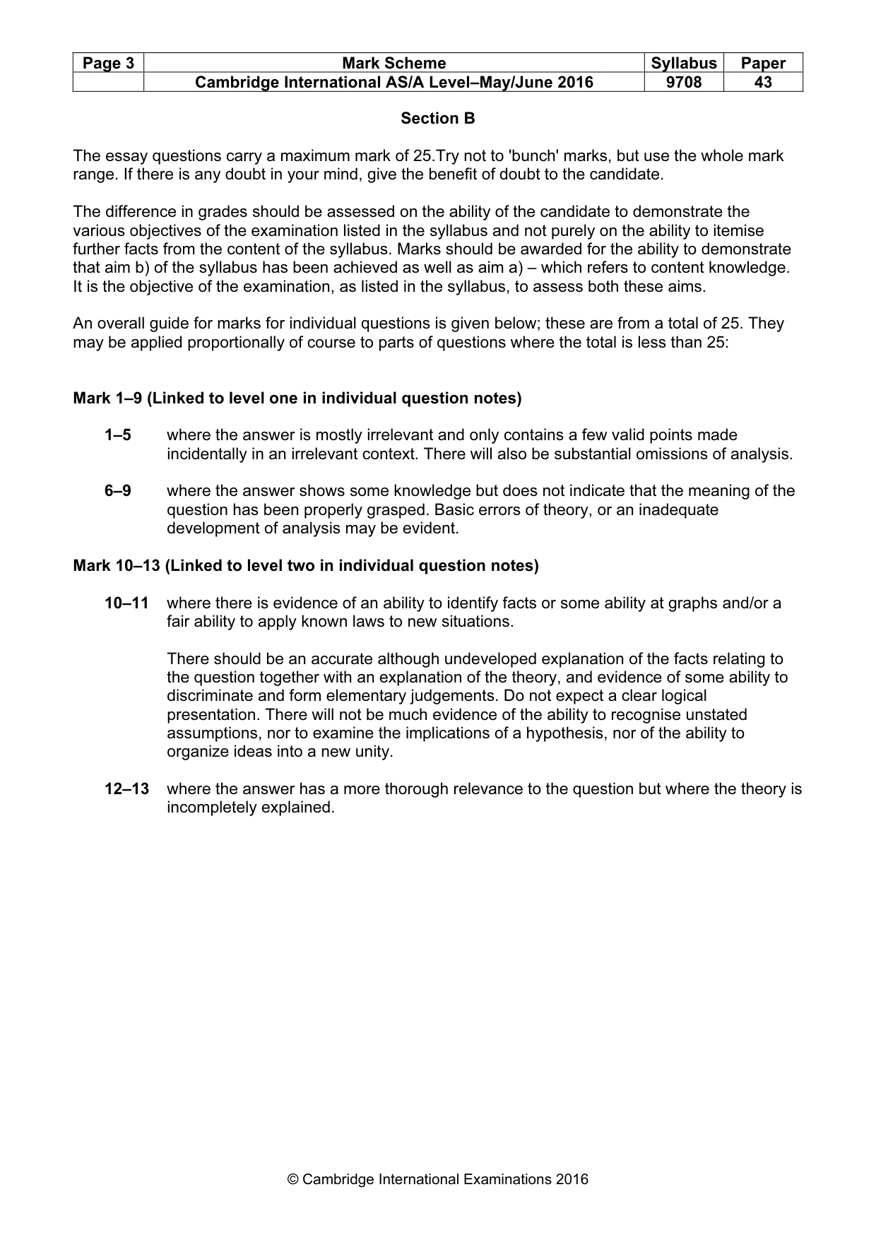 Mark scheme, page 3 of 10