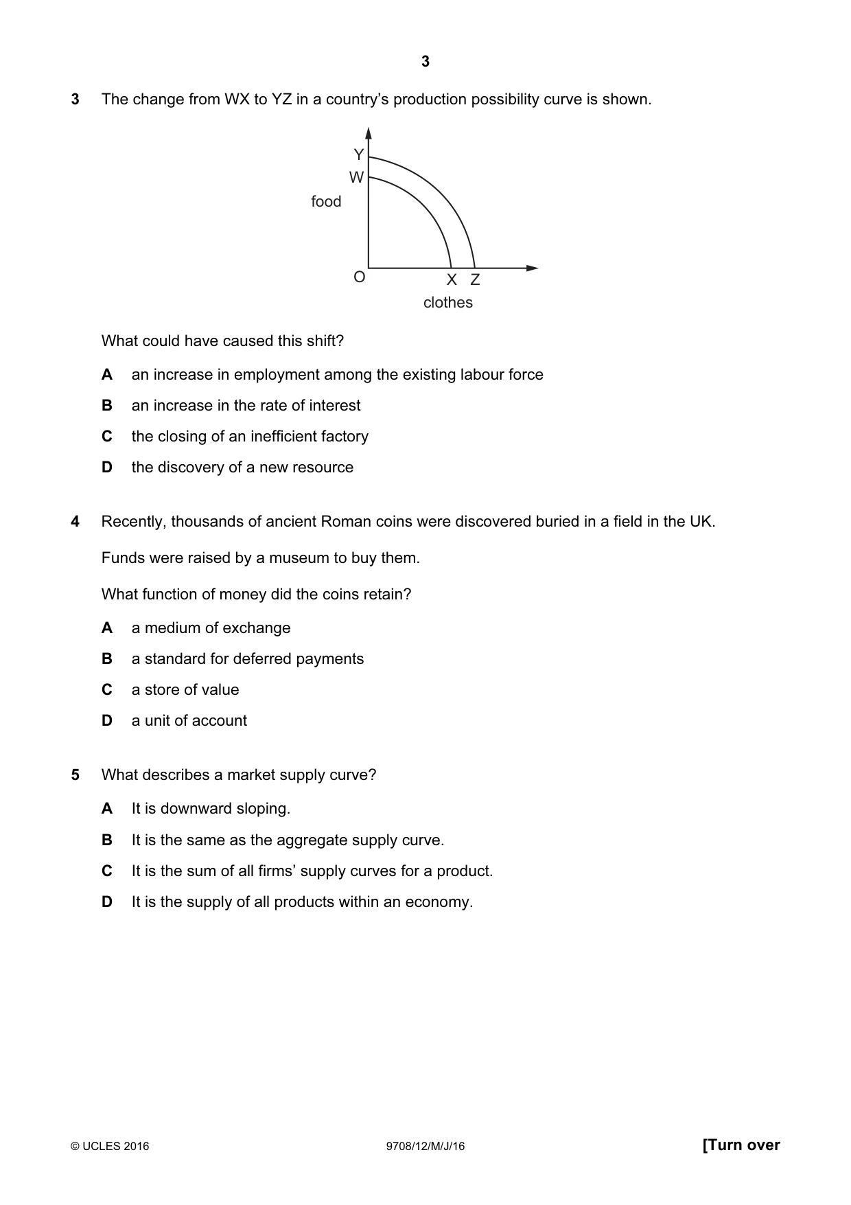 Cambridge A Level Economics 9708 2016 May/June Paper 1 · Variant 2 question paper, page 3 of 16
