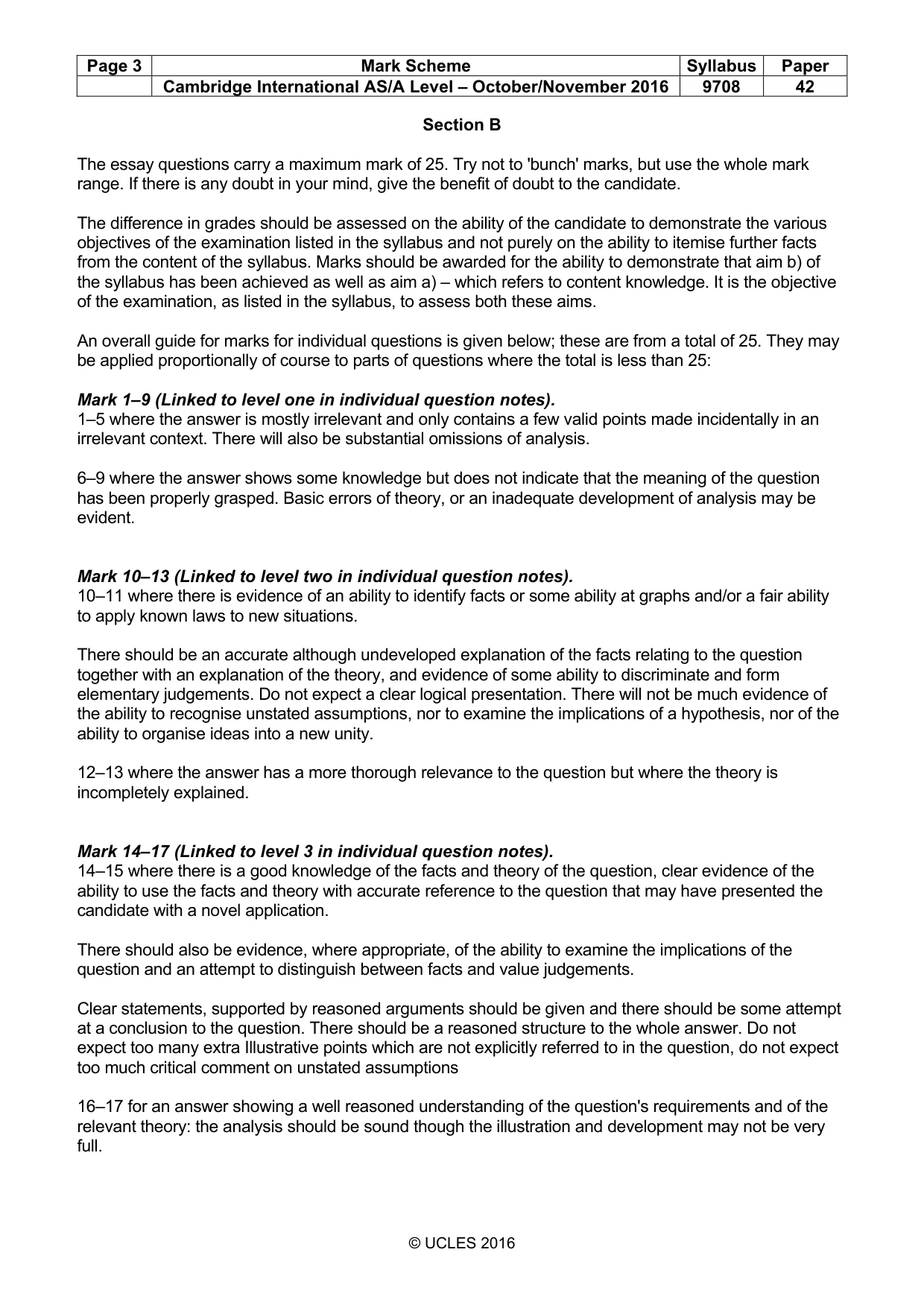 Mark scheme, page 3 of 8