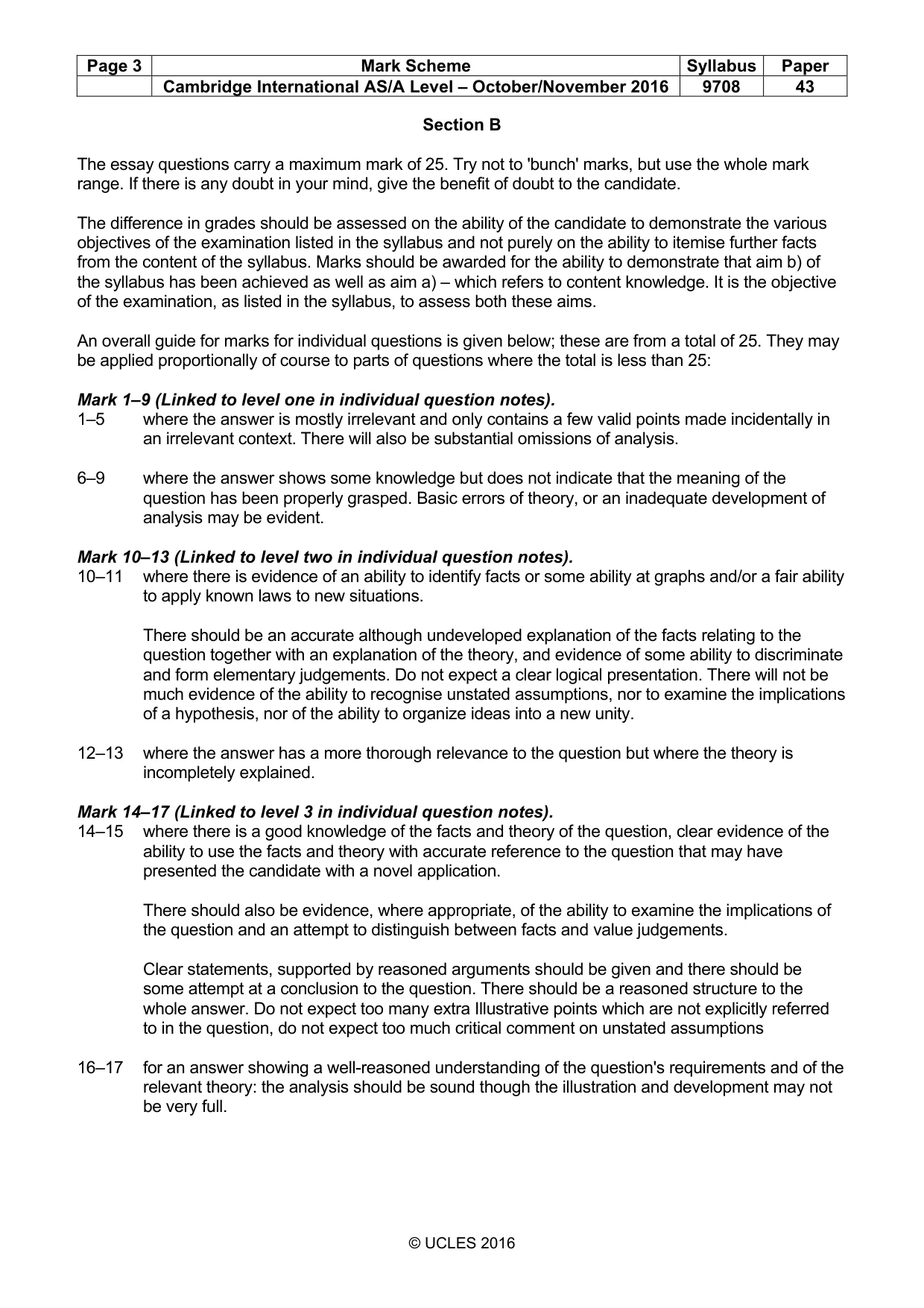 Mark scheme, page 3 of 8