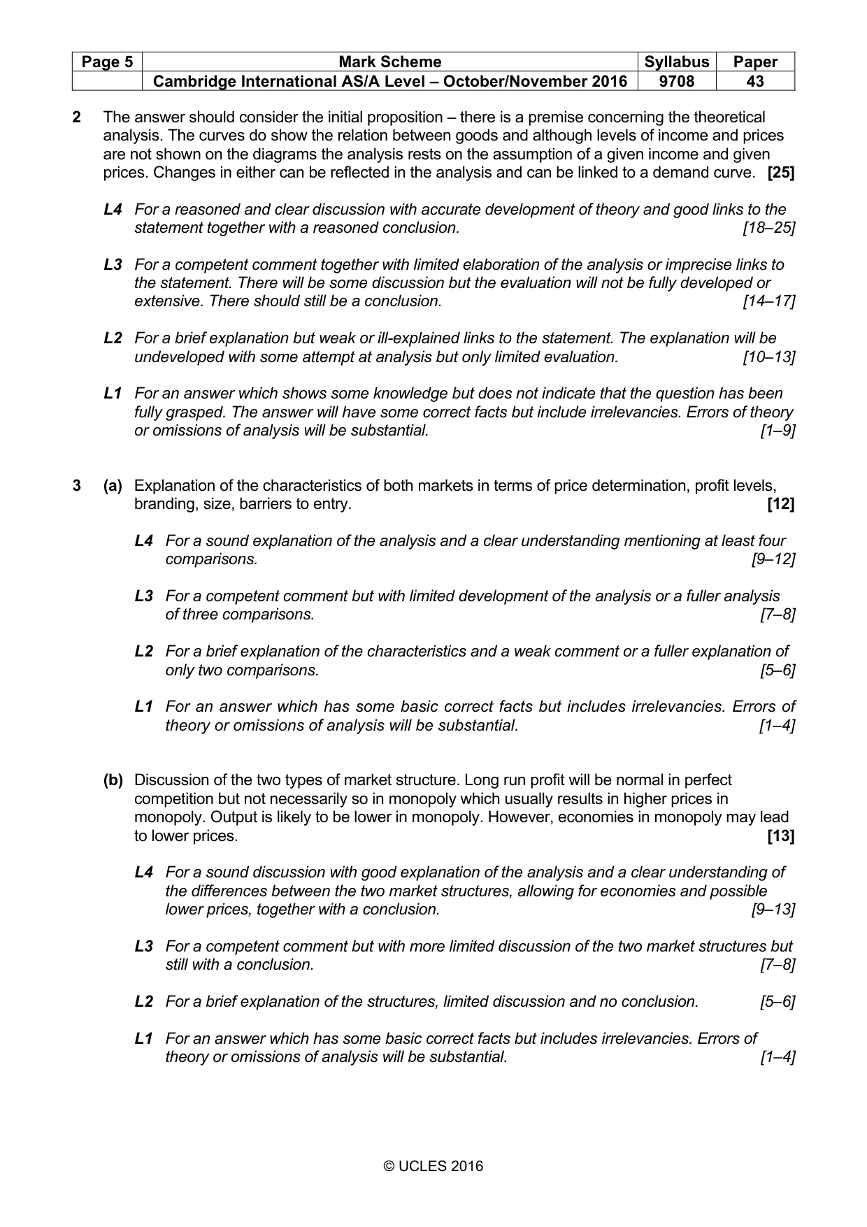Mark scheme, page 5 of 8