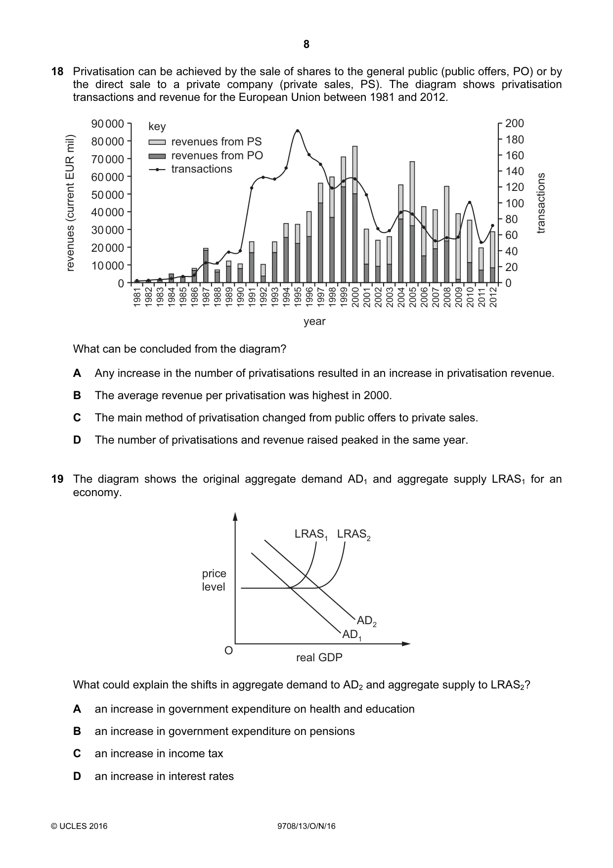 Cambridge A Level Economics 9708 2016 Oct/Nov Paper 1 · Variant 3 question paper, page 8 of 12