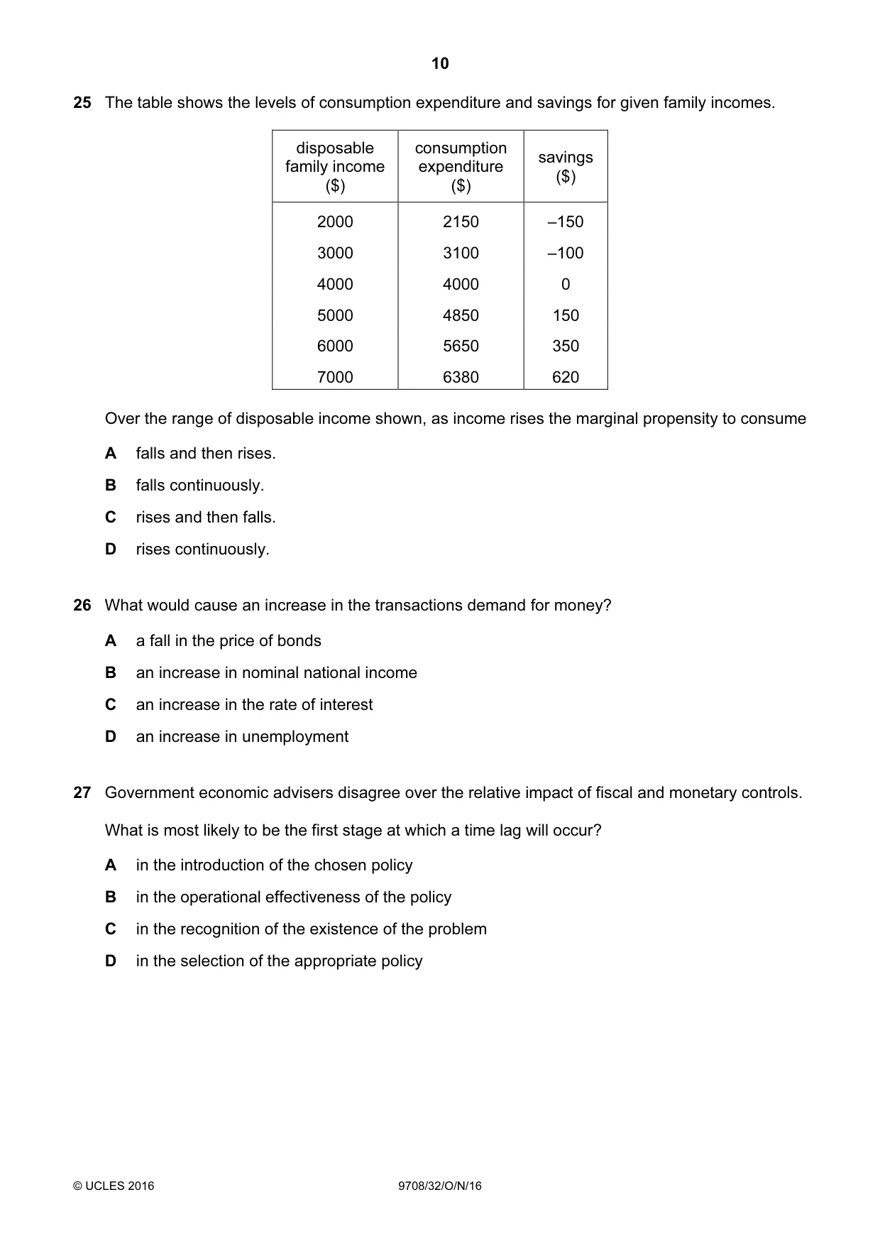 Cambridge A Level Economics 9708 2016 Oct/Nov Paper 3 · Variant 2 question paper, page 10 of 12