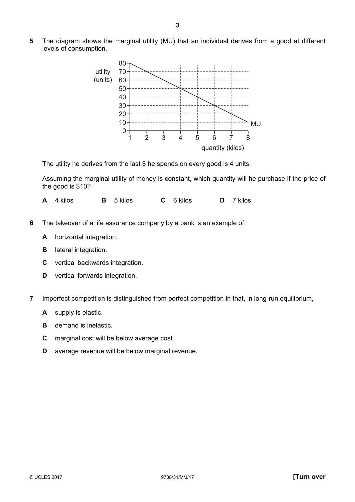 Cambridge A Level Economics 9708 2017 May/June Paper 3 · Variant 1 question paper, page 3 of 12