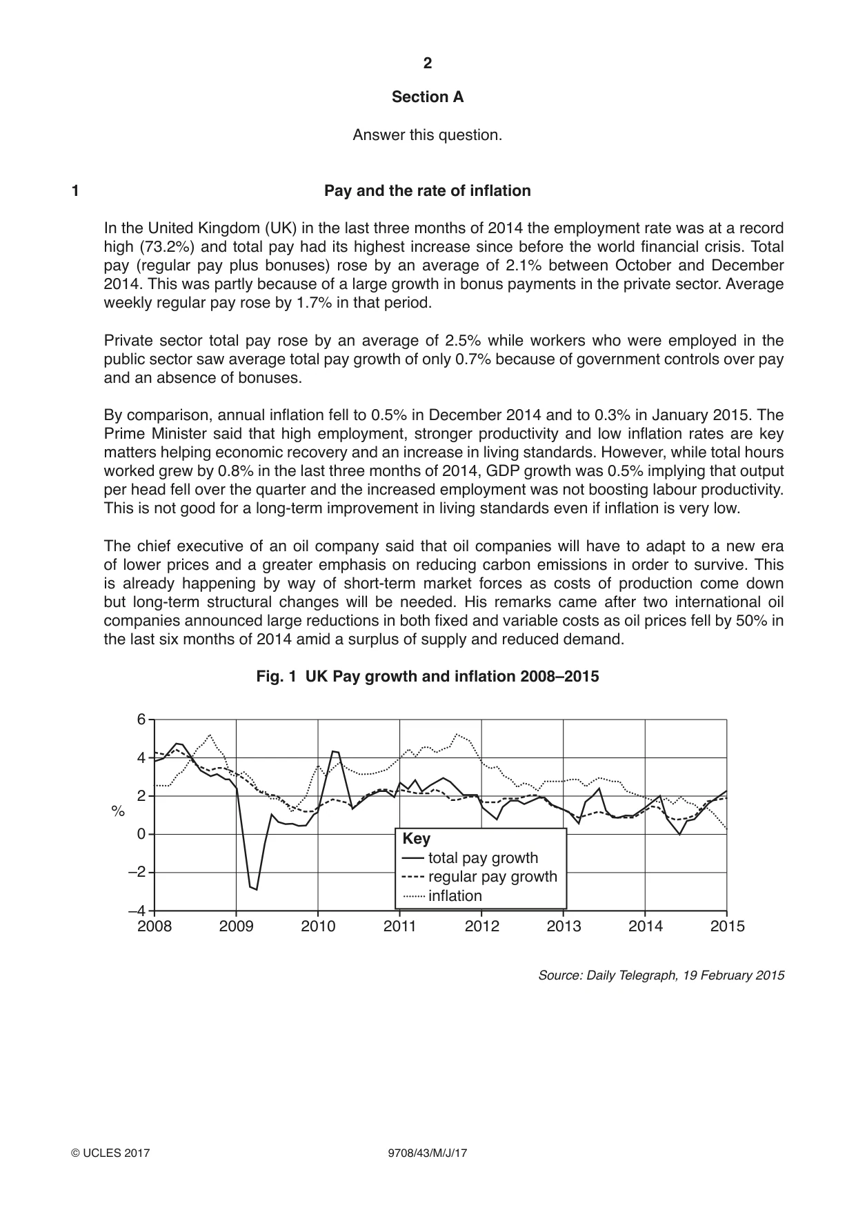 Cambridge A Level Economics 9708 2017 May/June Paper 4 · Variant 3 question paper, page 2 of 4