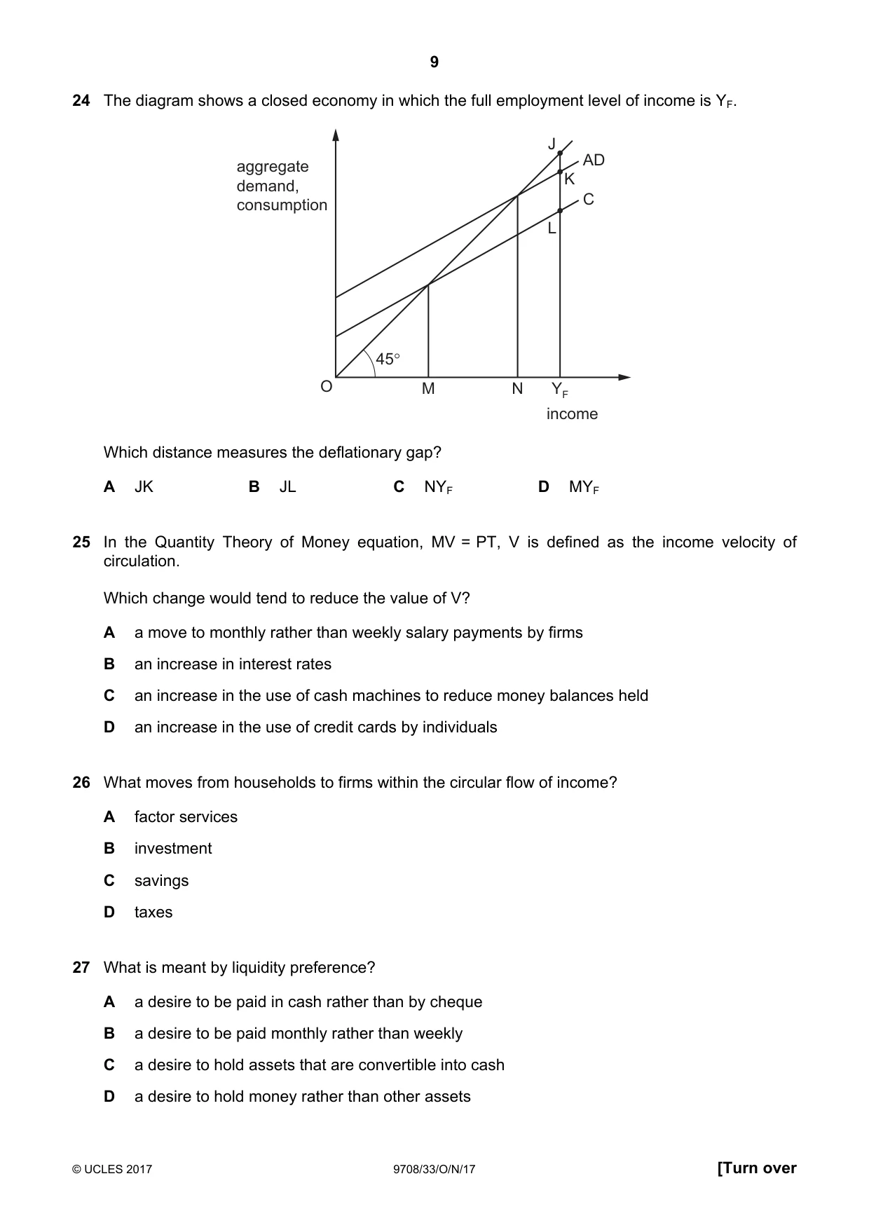 Cambridge A Level Economics 9708 2017 Oct/Nov Paper 3 · Variant 3 question paper, page 9 of 12