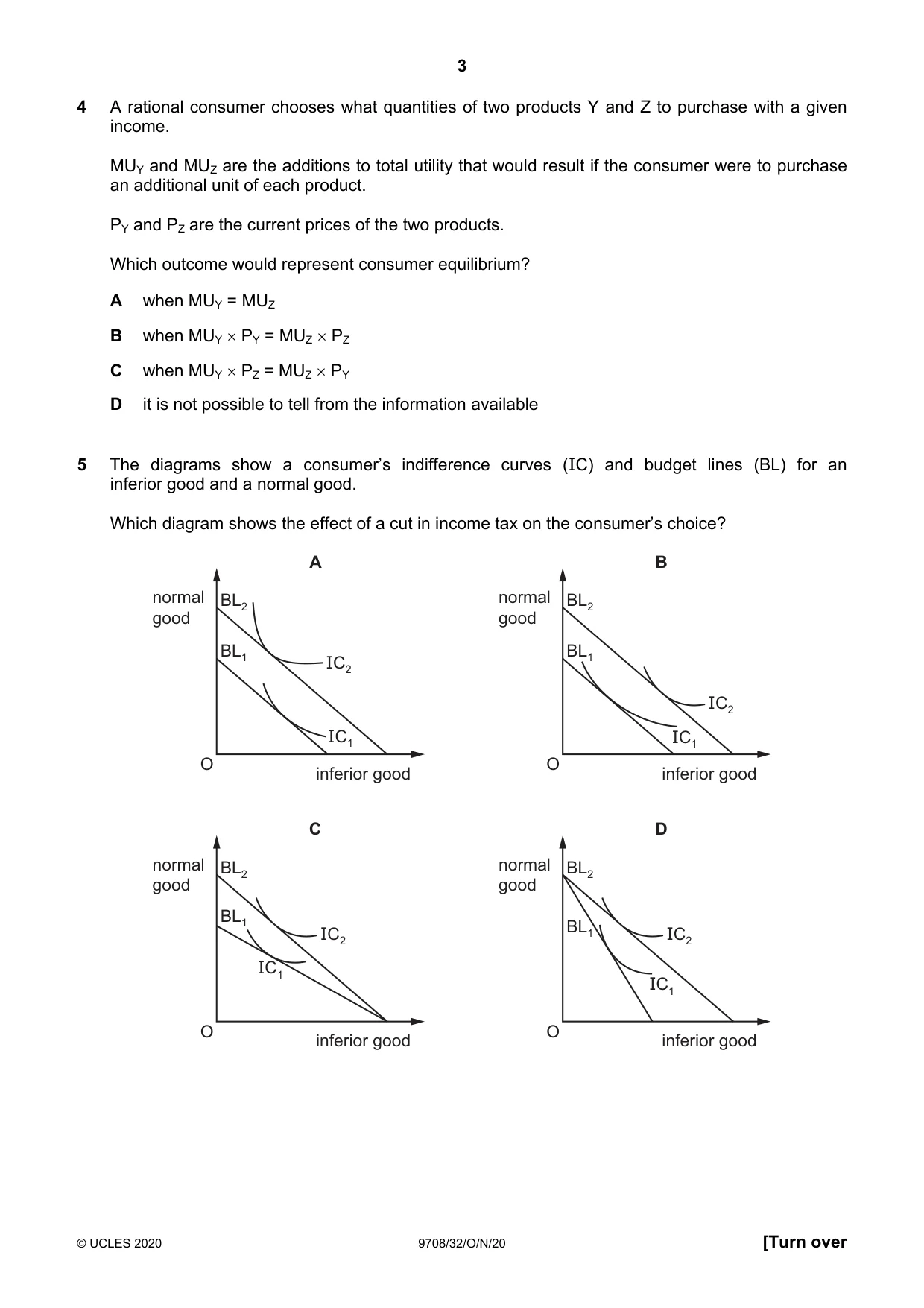 Cambridge A Level Economics 9708 2020 Oct/Nov Paper 3 · Variant 2 question paper, page 3 of 12