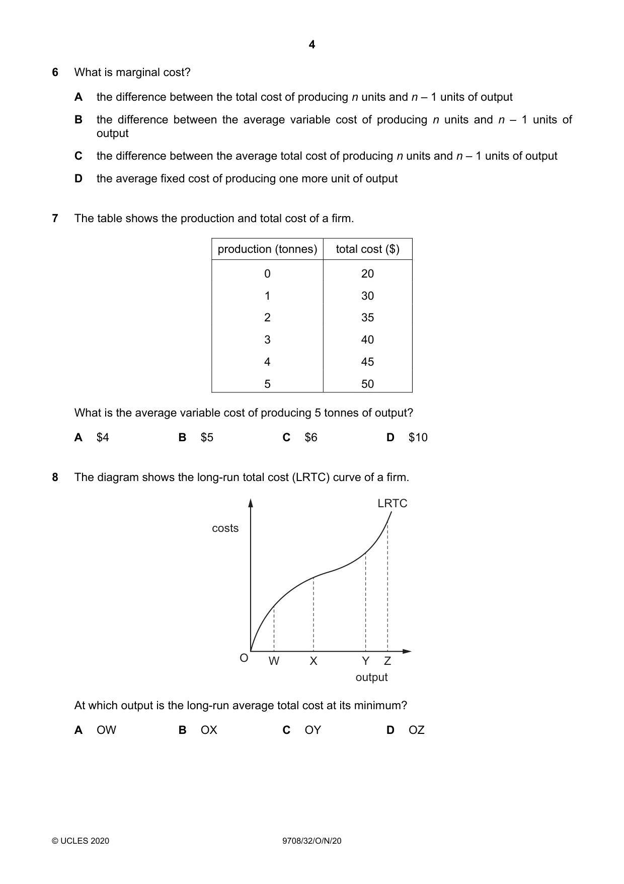 Cambridge A Level Economics 9708 2020 Oct/Nov Paper 3 · Variant 2 question paper, page 4 of 12
