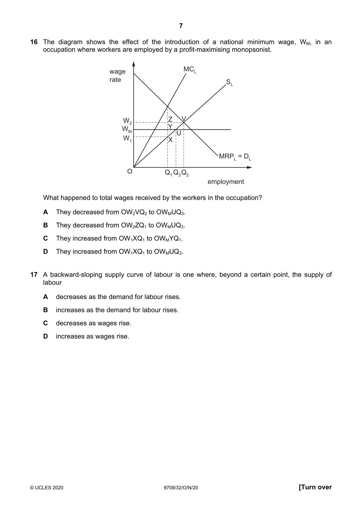 Cambridge A Level Economics 9708 2020 Oct/Nov Paper 3 · Variant 2 question paper, page 7 of 12
