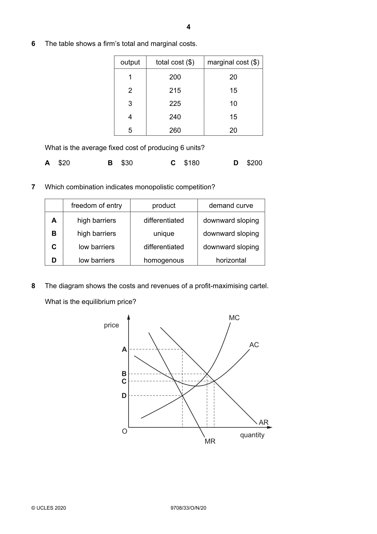 Cambridge A Level Economics 9708 2020 Oct/Nov Paper 3 · Variant 3 question paper, page 4 of 12