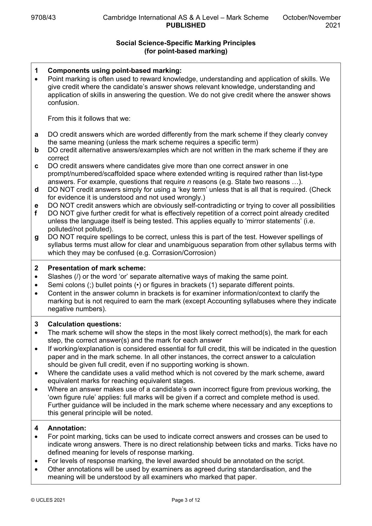Mark scheme, page 3 of 12