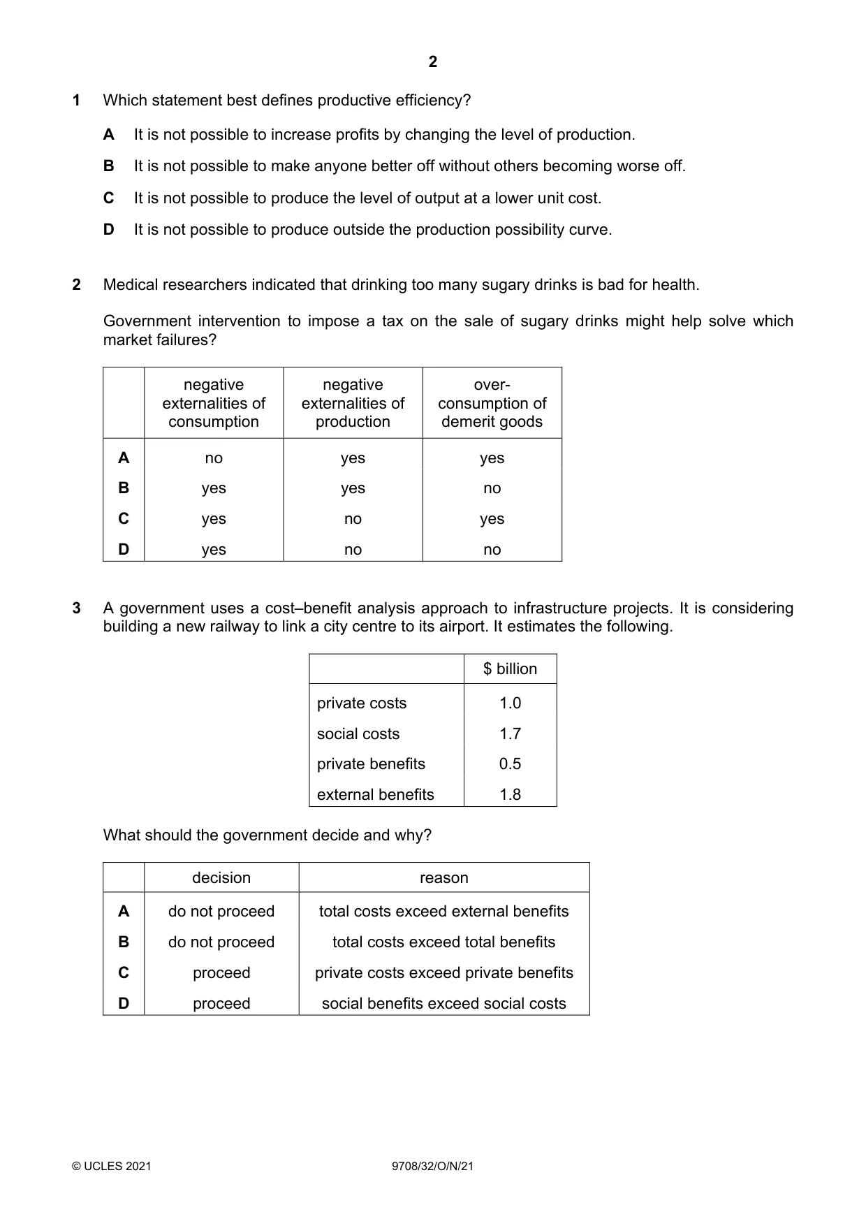Cambridge A Level Economics 9708 2021 Oct/Nov Paper 3 · Variant 2 question paper, page 2 of 12