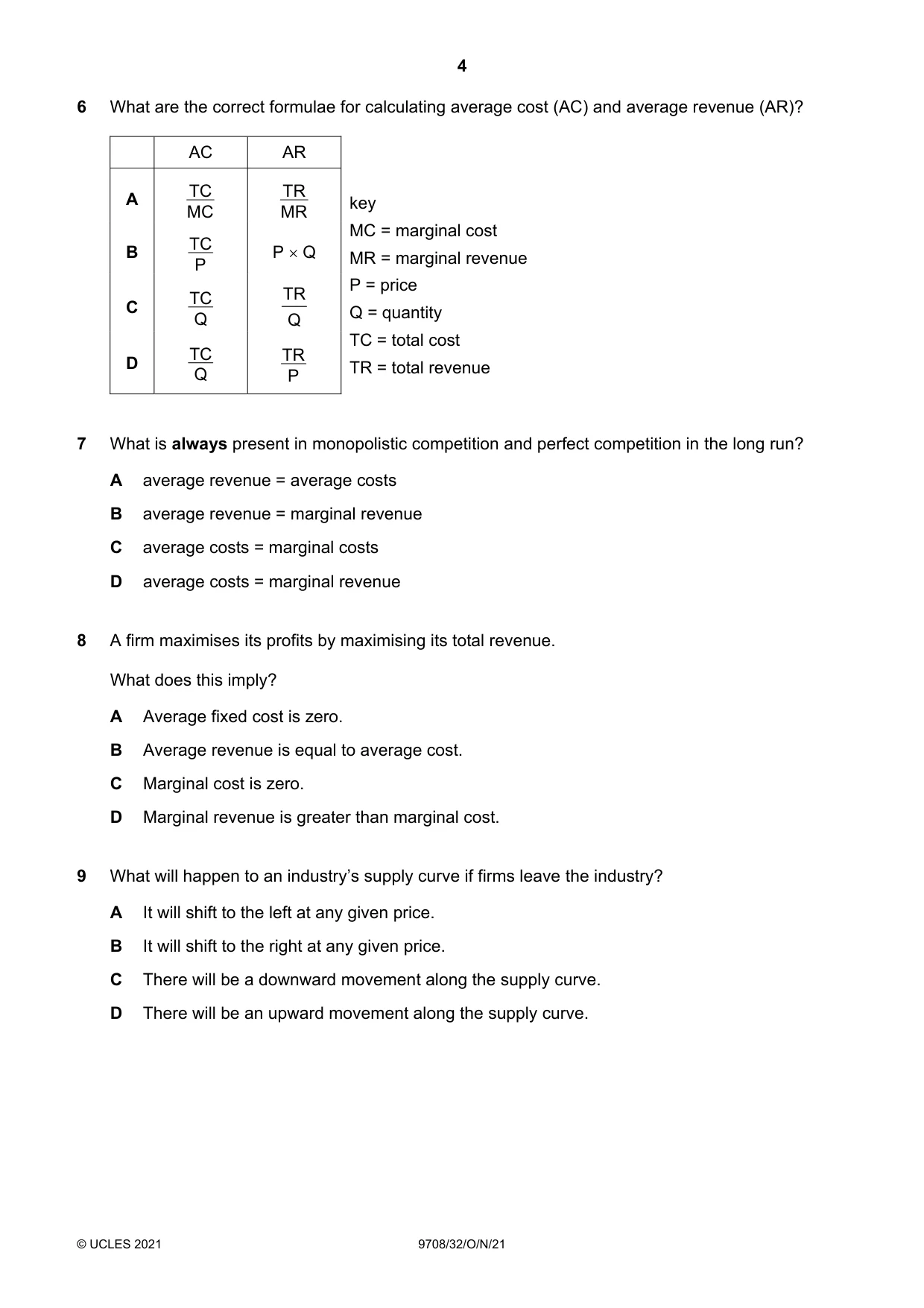 Cambridge A Level Economics 9708 2021 Oct/Nov Paper 3 · Variant 2 question paper, page 4 of 12