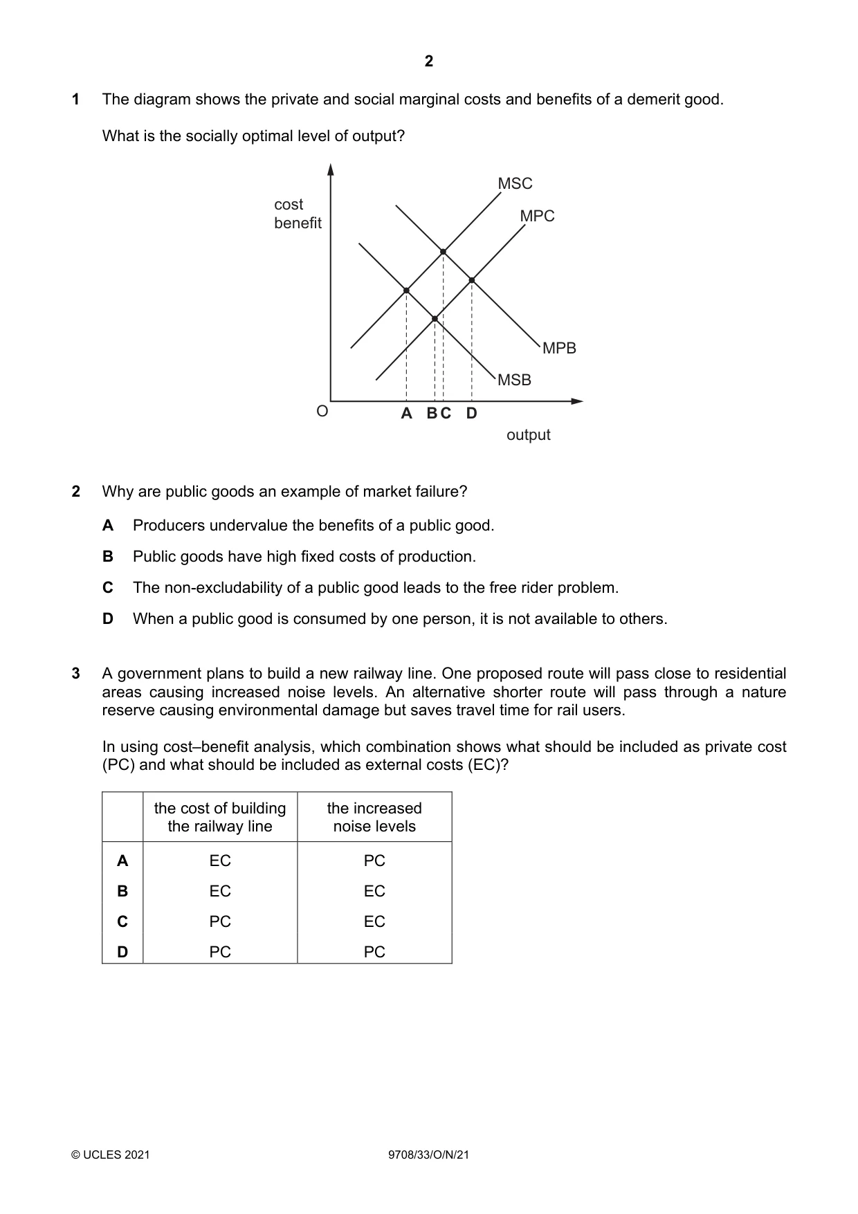 Cambridge A Level Economics 9708 2021 Oct/Nov Paper 3 · Variant 3 question paper, page 2 of 12