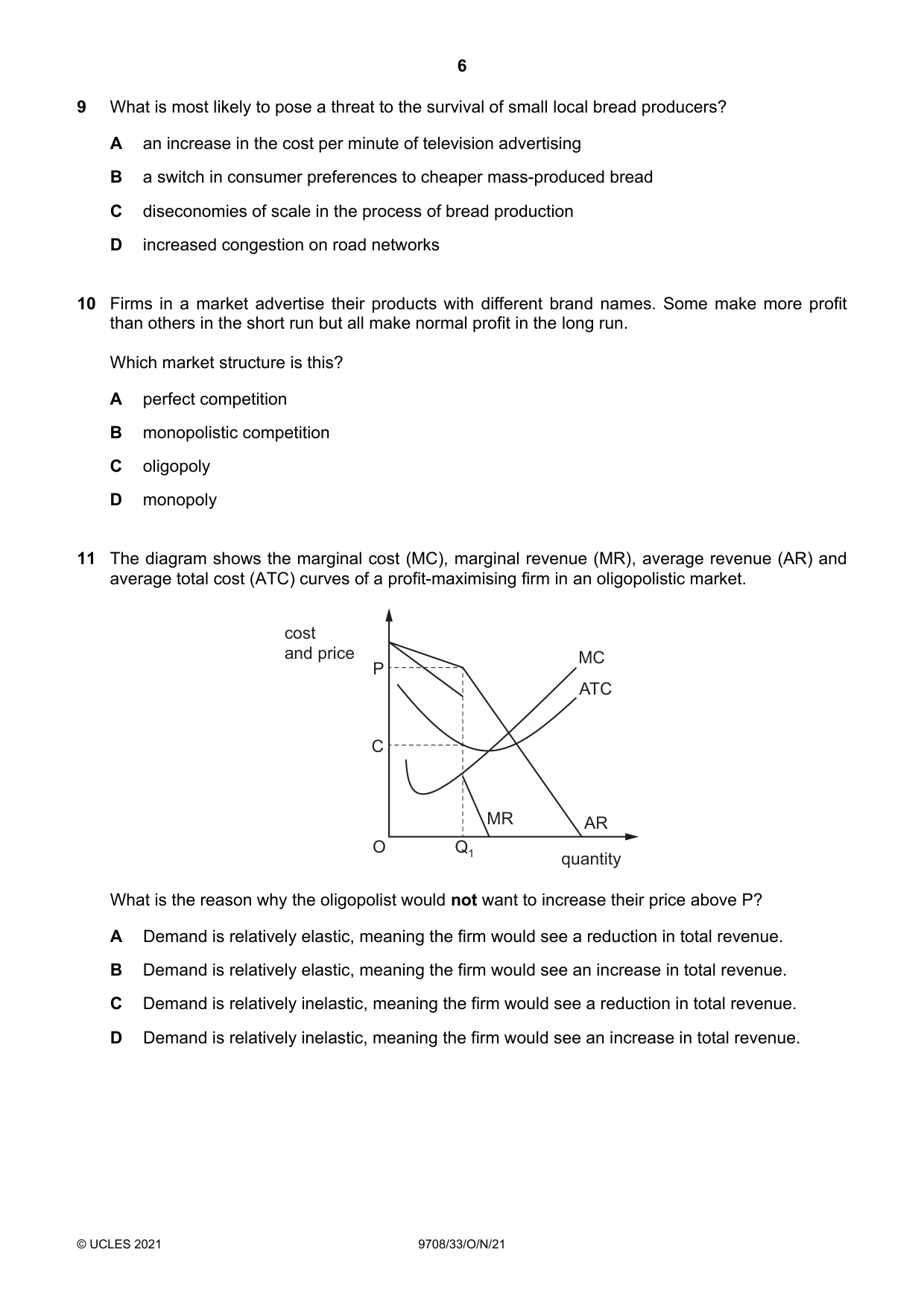 Cambridge A Level Economics 9708 2021 Oct/Nov Paper 3 · Variant 3 question paper, page 6 of 12