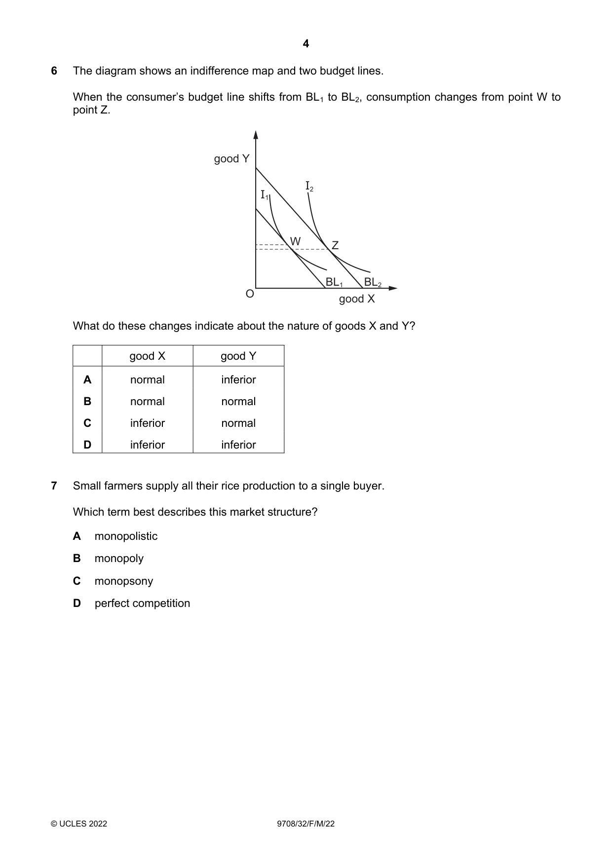 Cambridge A Level Economics 9708 2022 Feb/March Paper 3 · Variant 2 question paper, page 4 of 12