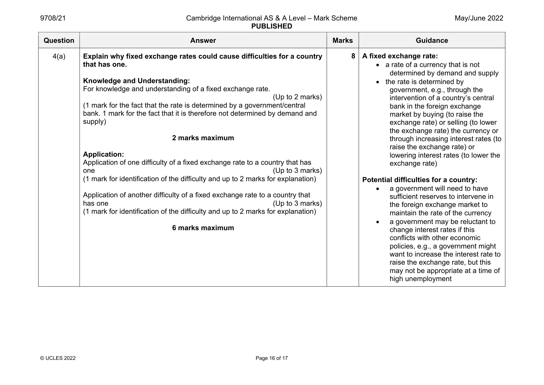Mark scheme, page 16 of 17