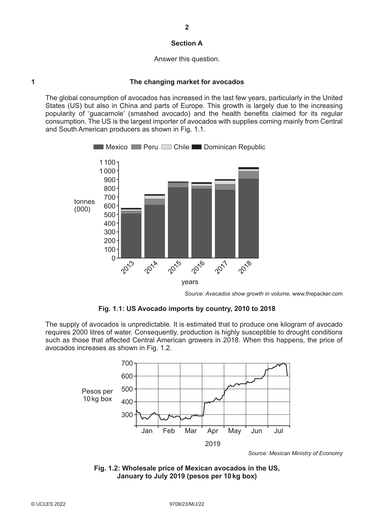 Cambridge A Level Economics 9708 2022 May/June Paper 2 · Variant 3 question paper, page 2 of 4