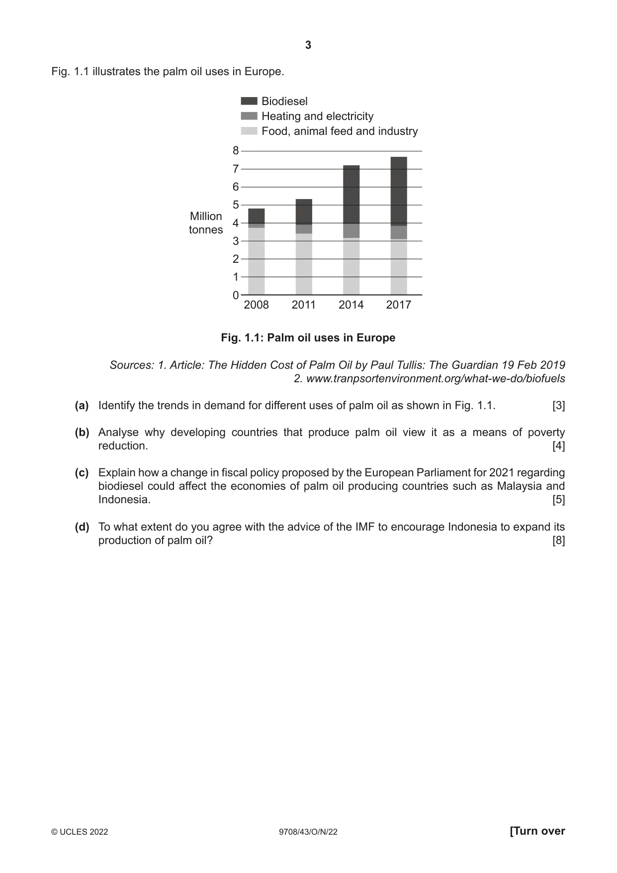 Cambridge A Level Economics 9708 2022 Oct/Nov Paper 4 · Variant 3 question paper, page 3 of 4
