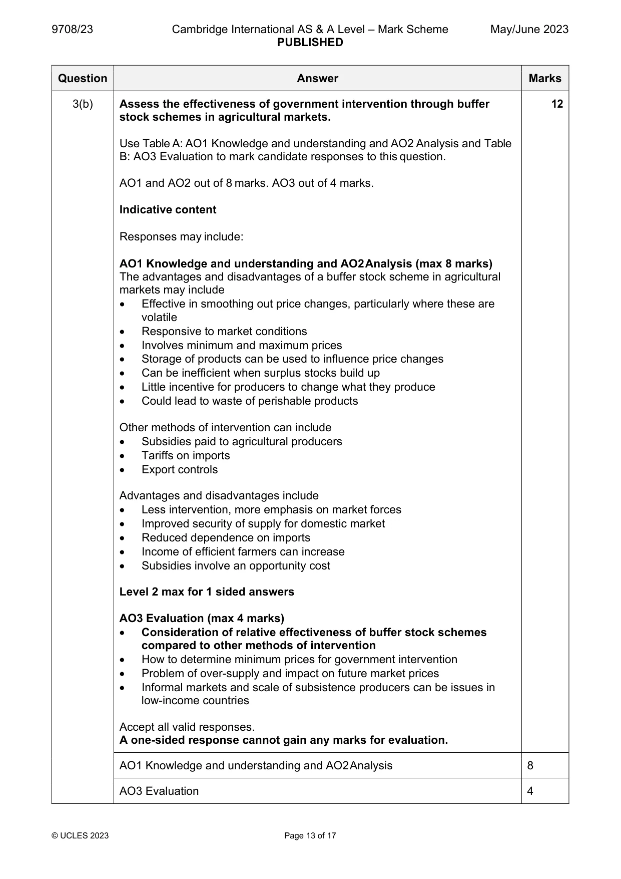 Mark scheme, page 13 of 17