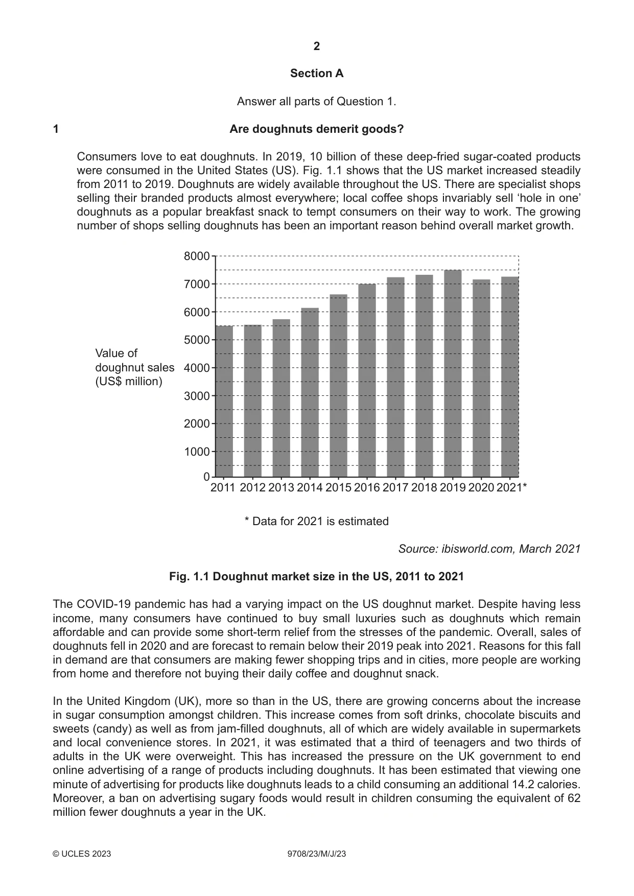 Cambridge A Level Economics 9708 2023 May/June Paper 2 · Variant 3 question paper, page 2 of 4