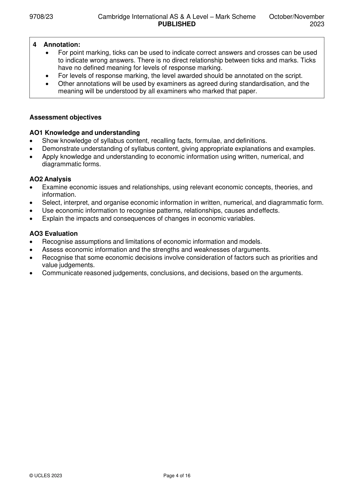 Mark scheme, page 4 of 16
