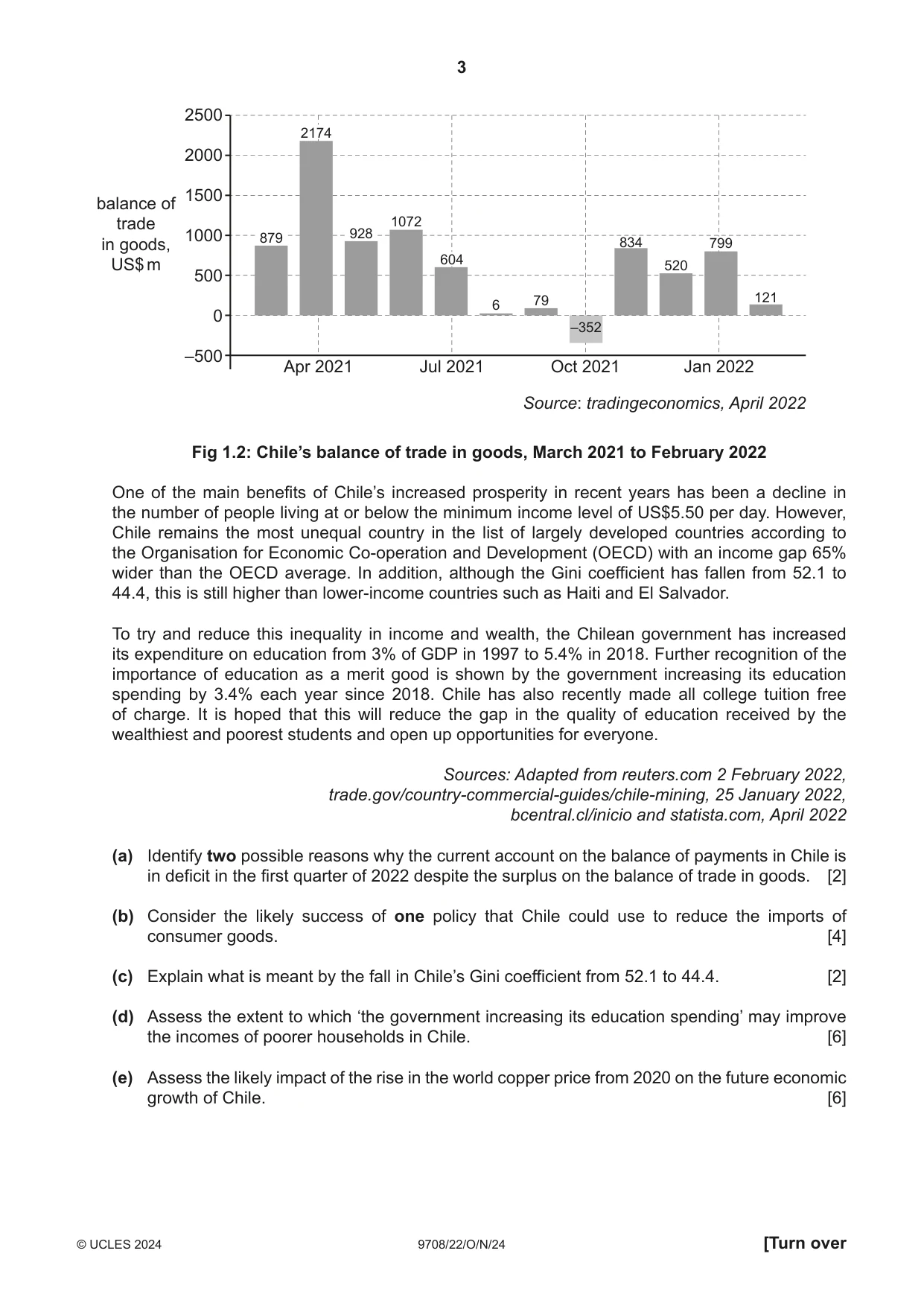 Cambridge A Level Economics 9708 2024 Oct/Nov Paper 2 · Variant 2 question paper, page 3 of 4