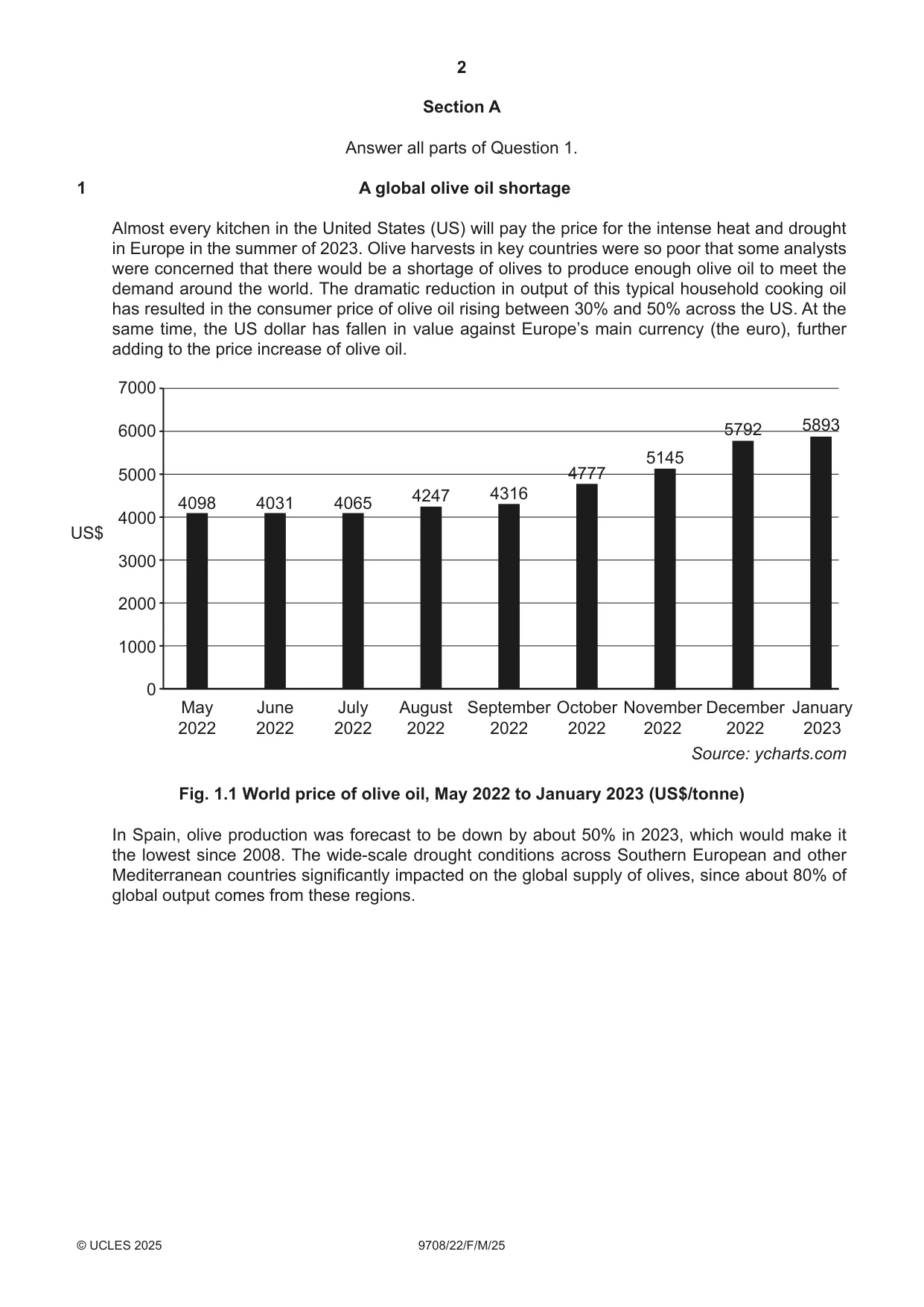 Cambridge A Level Economics 9708 2025 Feb/March Paper 2 · Variant 2 question paper, page 2 of 4