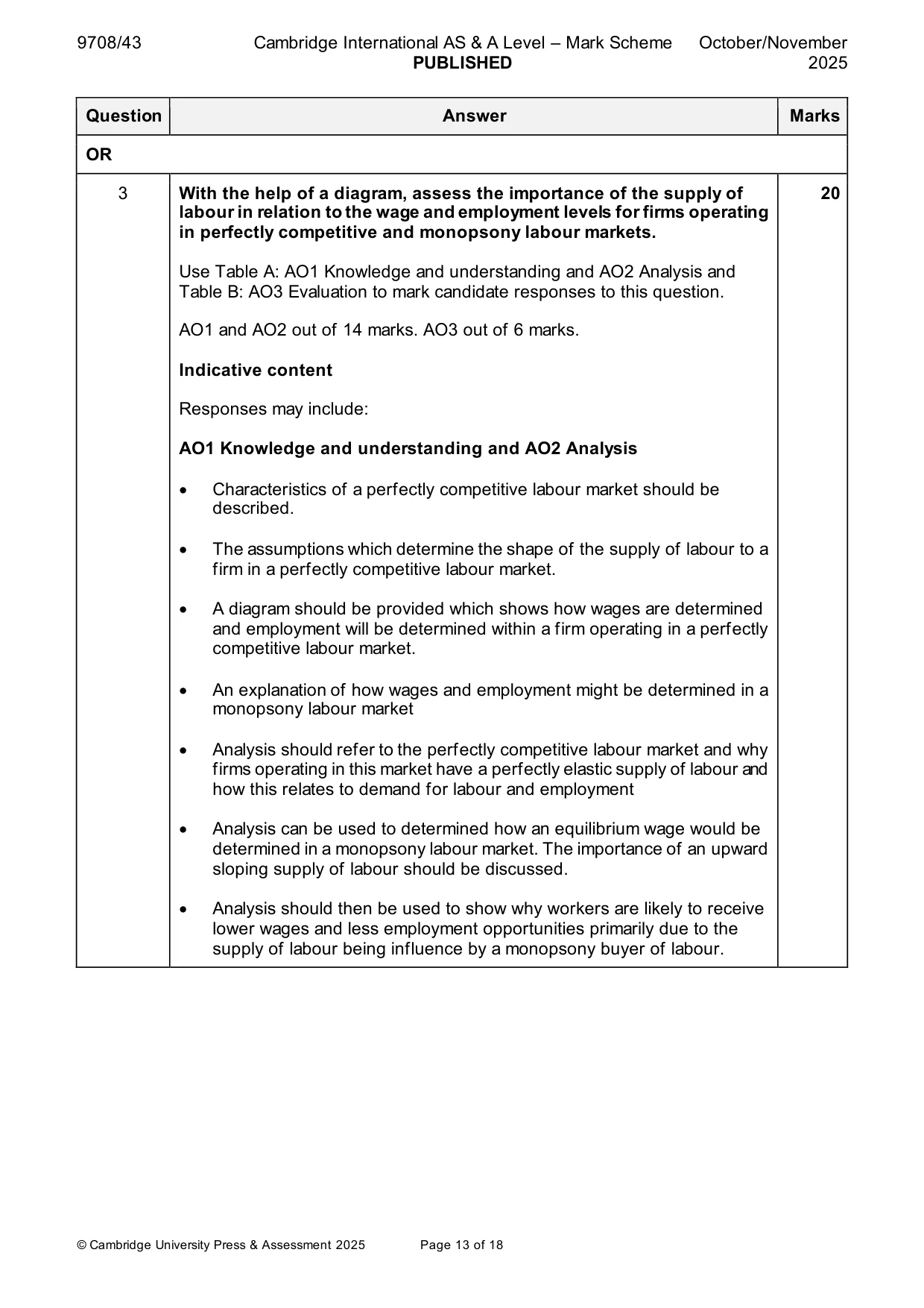 Mark scheme, page 13 of 18