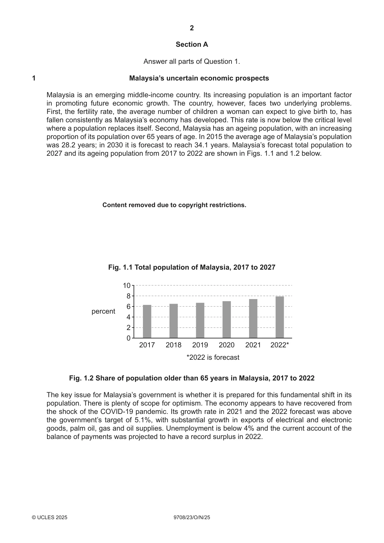 Cambridge A Level Economics 9708 2025 Oct/Nov Paper 2 · Variant 3 question paper, page 2 of 4