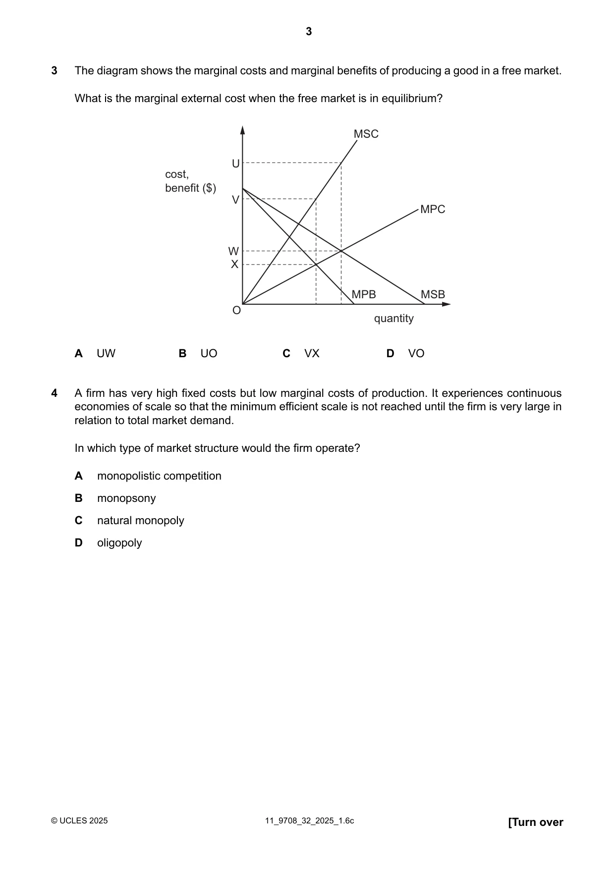 Cambridge A Level Economics 9708 2025 Oct/Nov Paper 3 · Variant 2 question paper, page 3 of 12