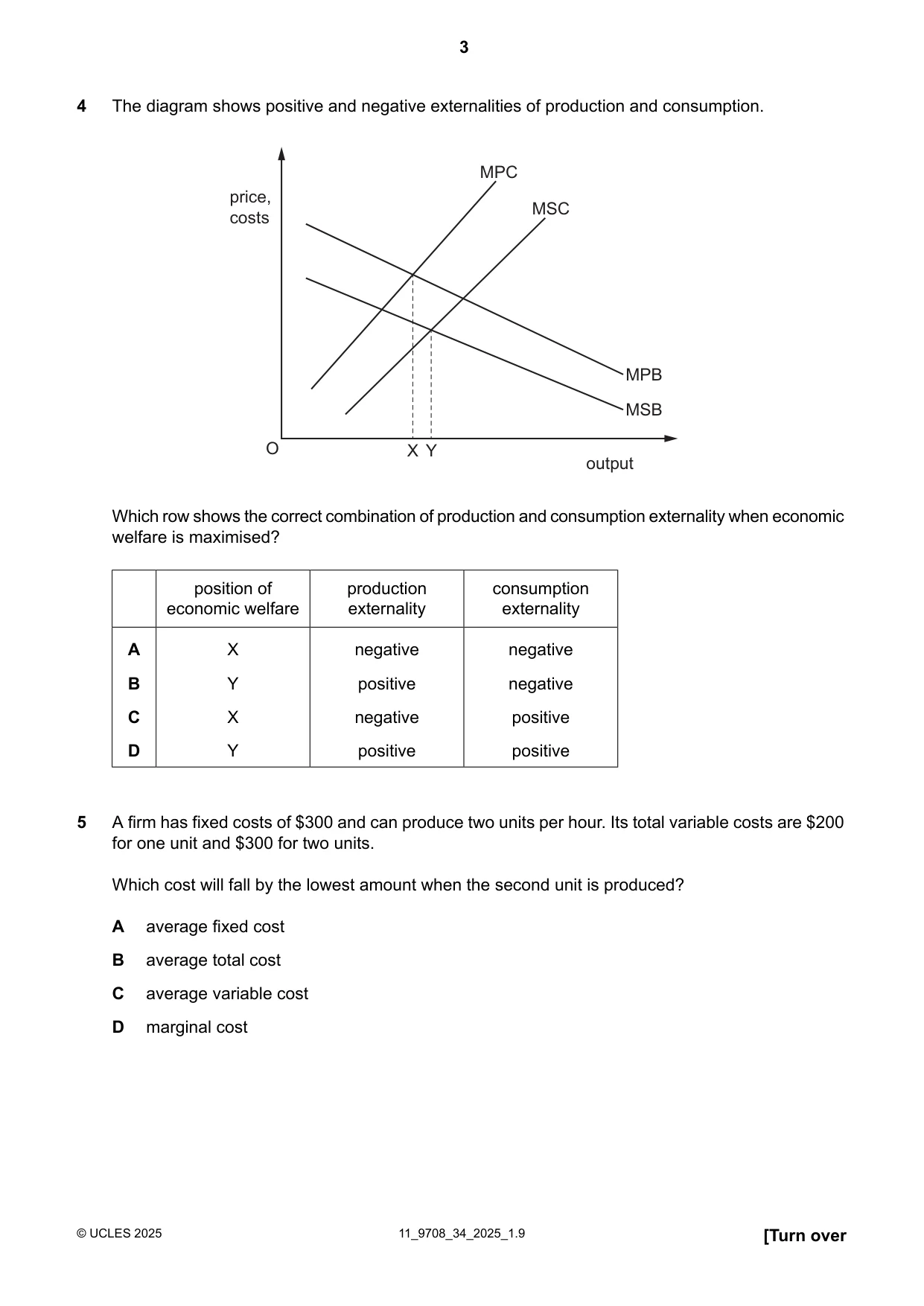 Cambridge A Level Economics 9708 2025 Oct/Nov Paper 3 · Variant 4 question paper, page 3 of 12