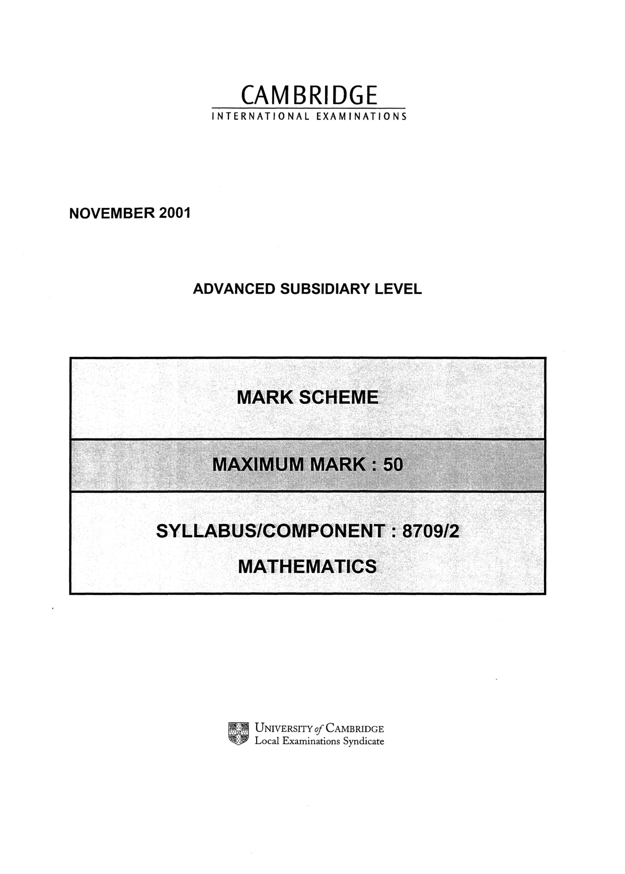 Mark scheme, page 1 of 4
