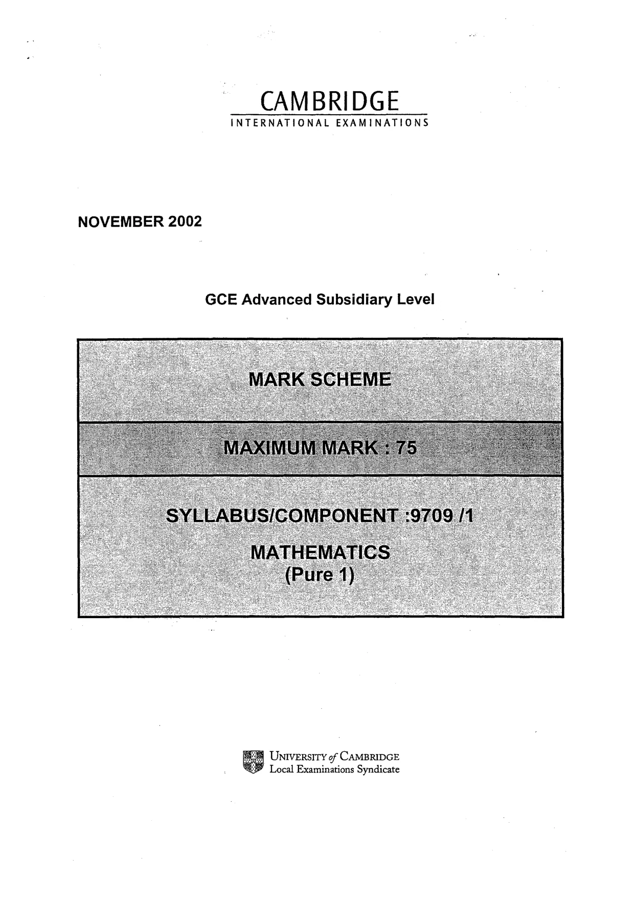 Mark scheme, page 5 of 8