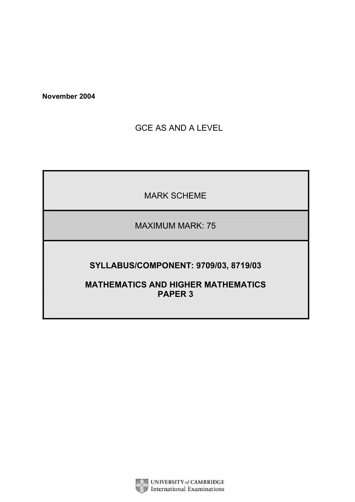 Mark scheme, page 5 of 10